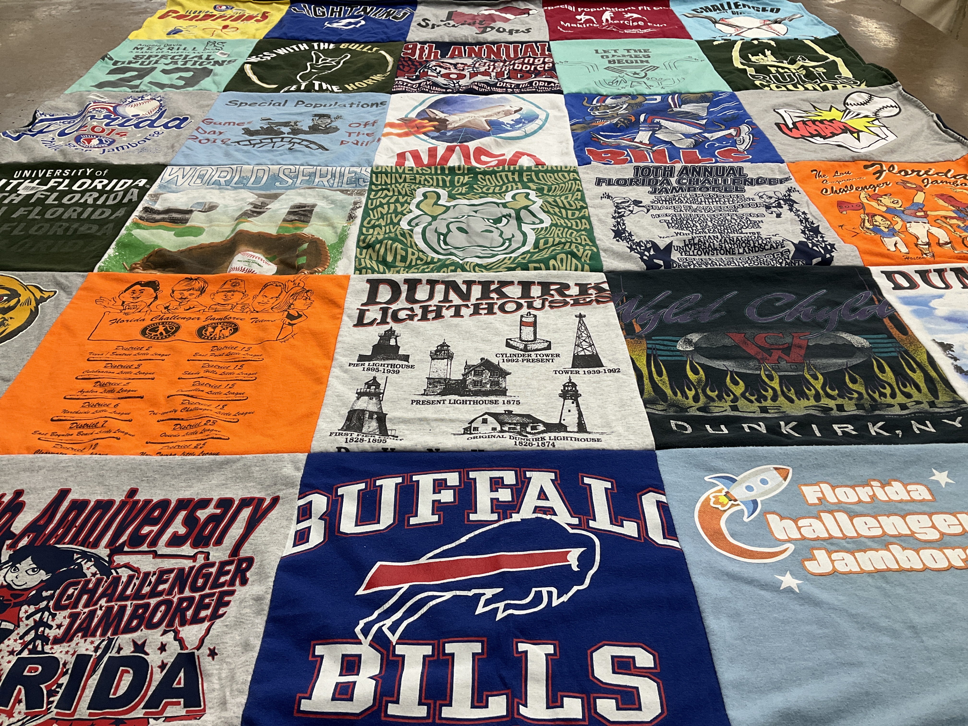 T-shirt quilt featuring buffalo bills by Maryann from FL