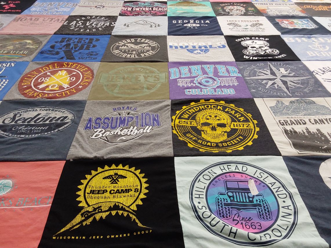 T-shirt quilt featuring royals basketball by Scott from WI