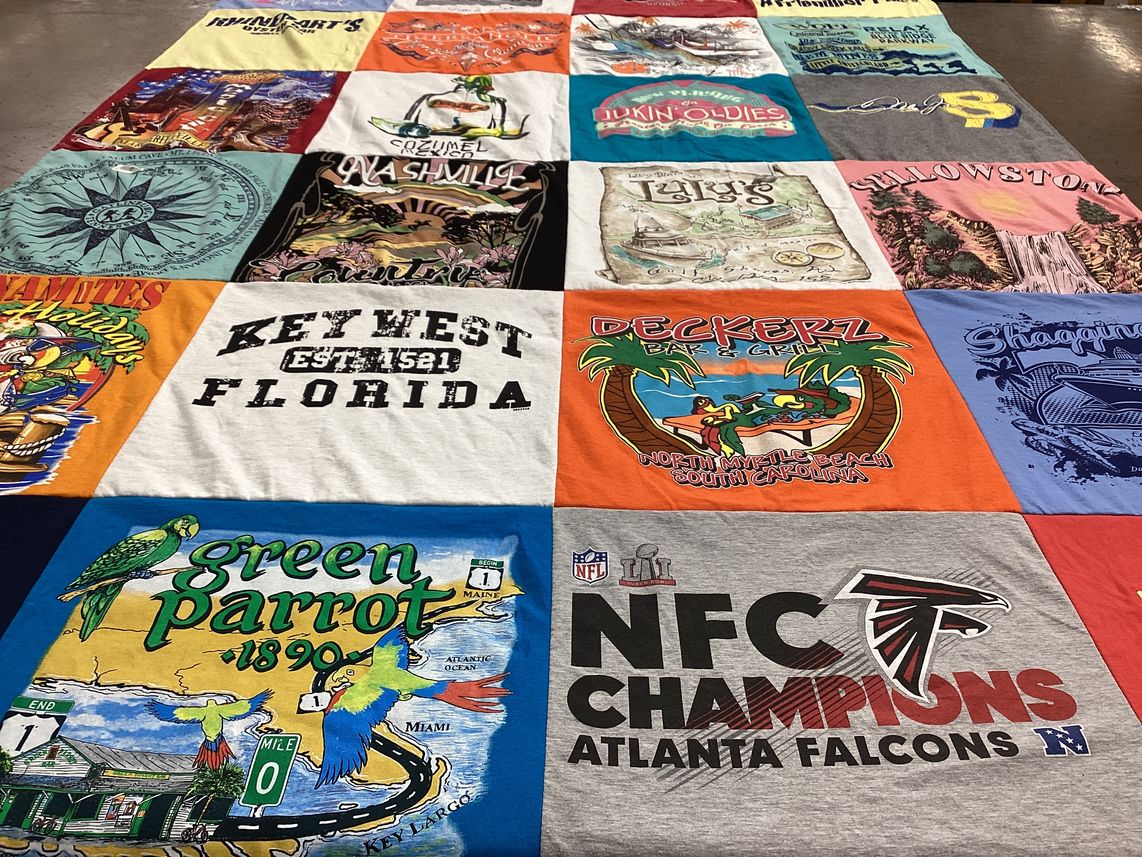 T-shirt quilt featuring atlanta falcons by Mary from SC
