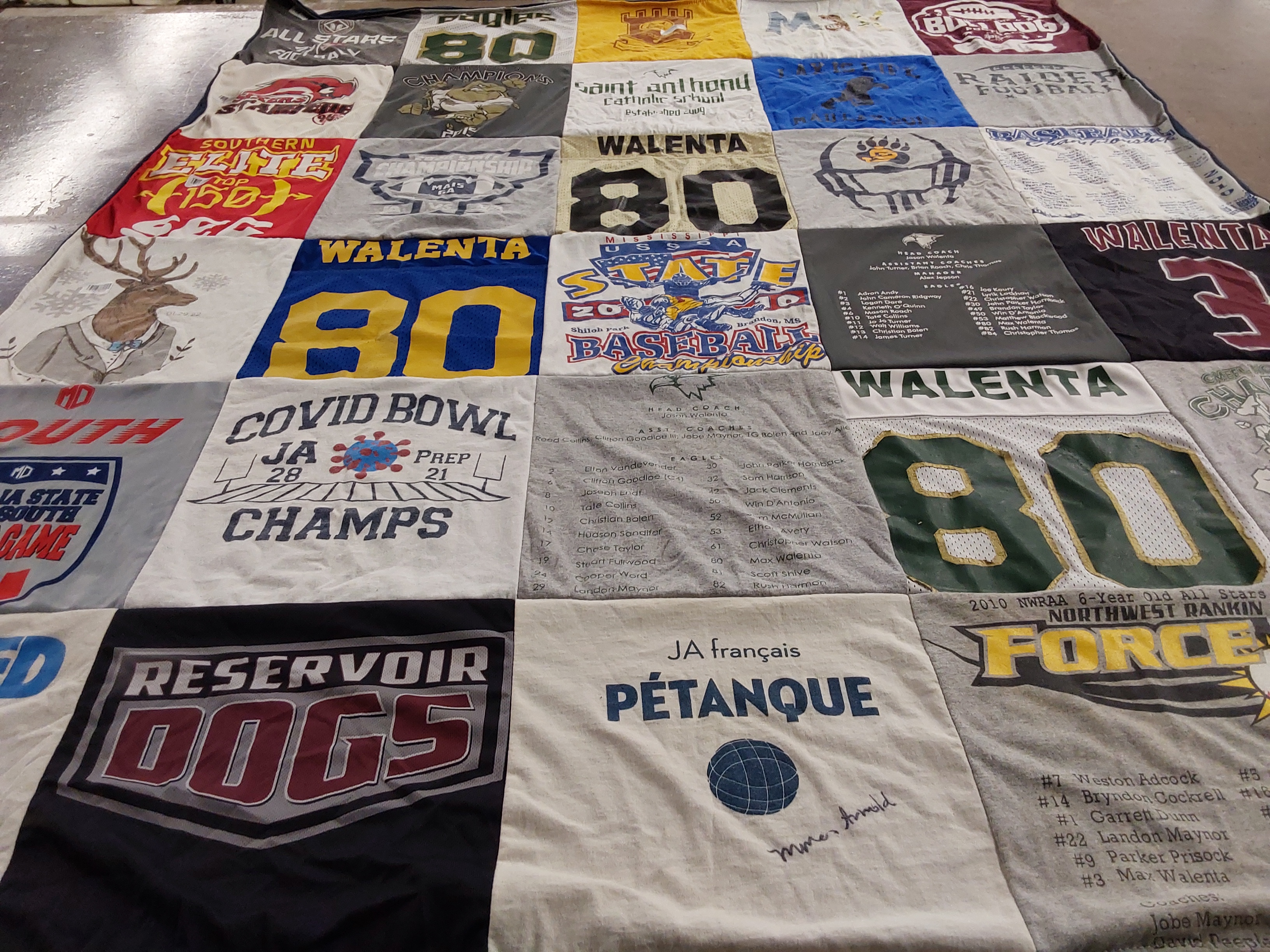 T-shirt quilt featuring reservoir dogs, south by Shanda from MS