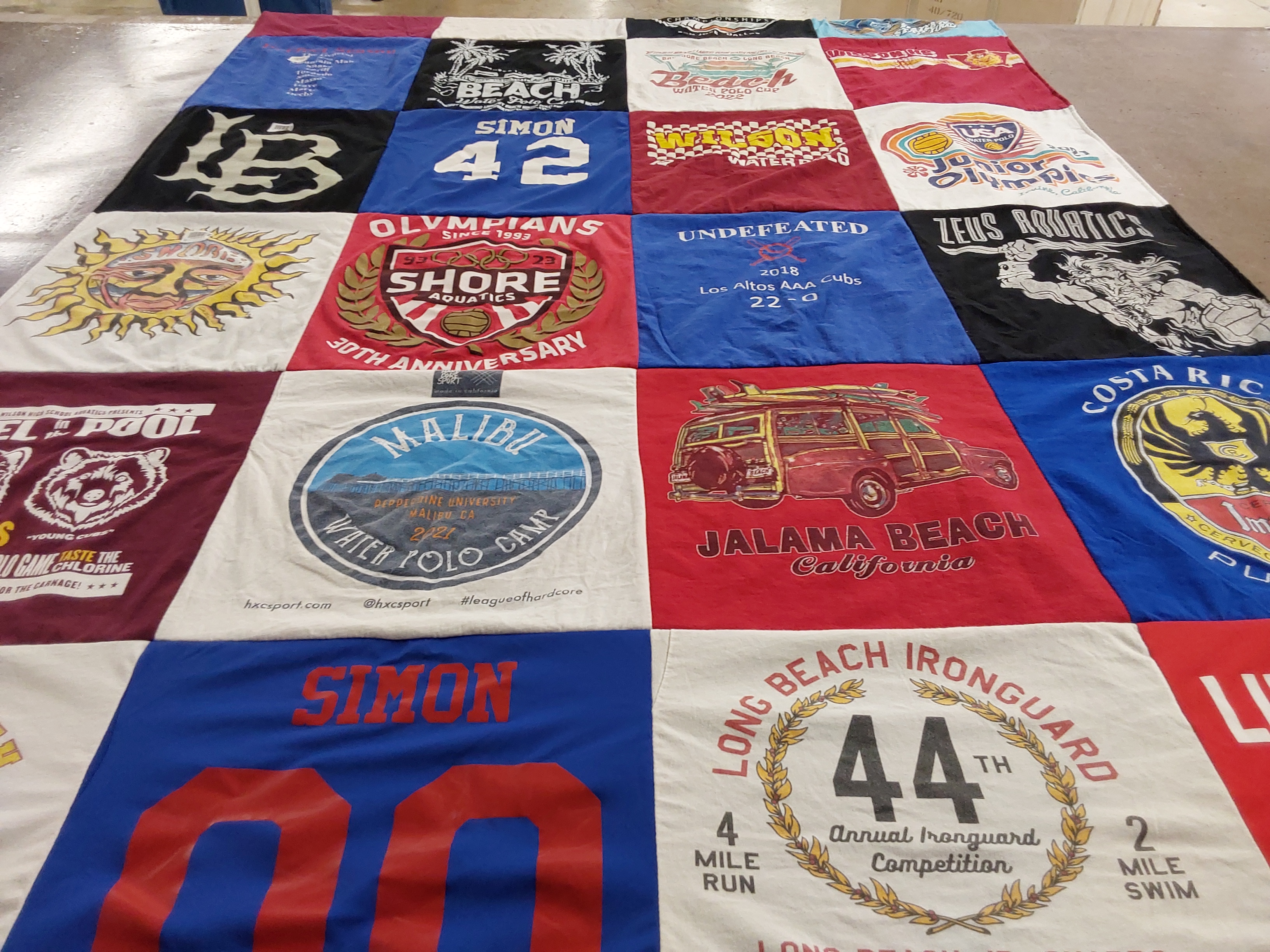 T-shirt quilt from depaul university by Dana from CA