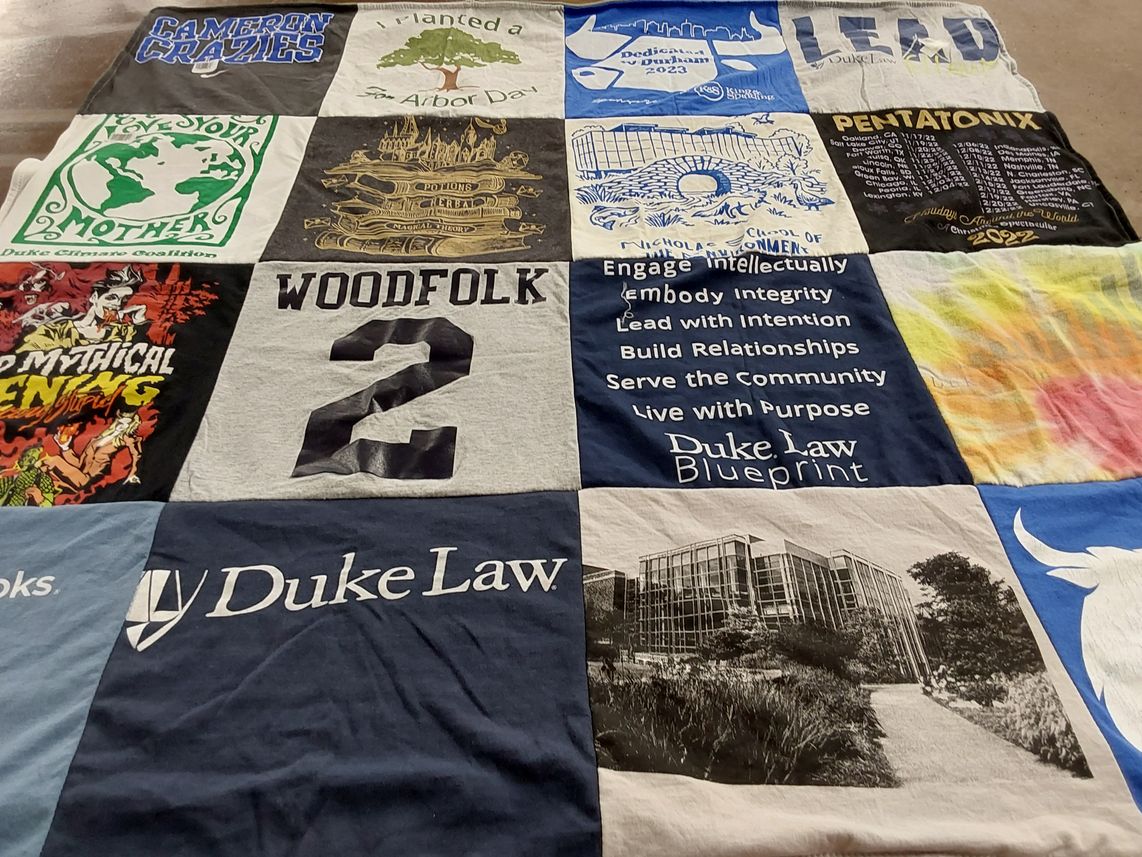 T-shirt quilt from duke university by Indya from MD