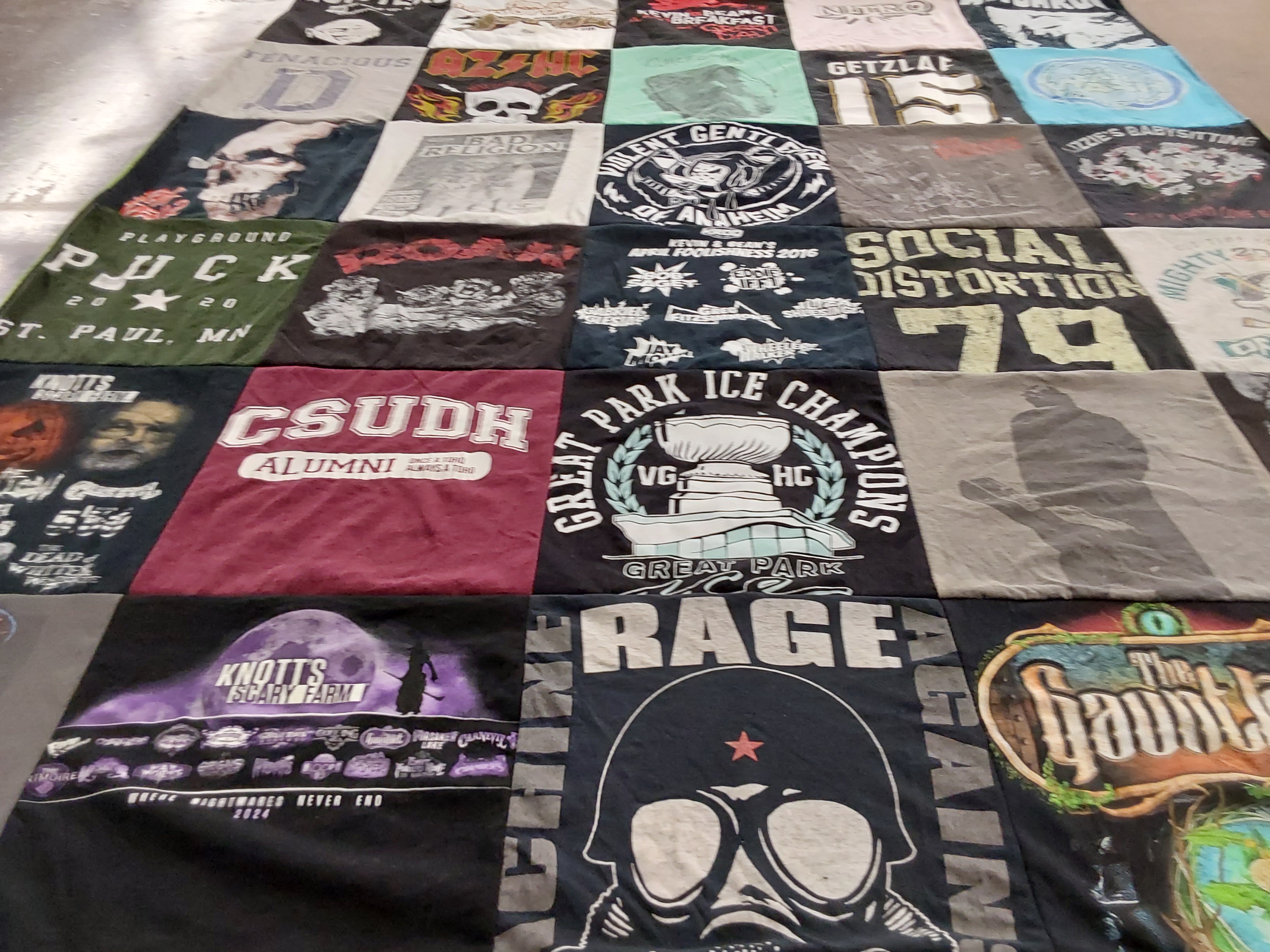 T-shirt quilt featuring st. paul hockey club by Danielle from CA