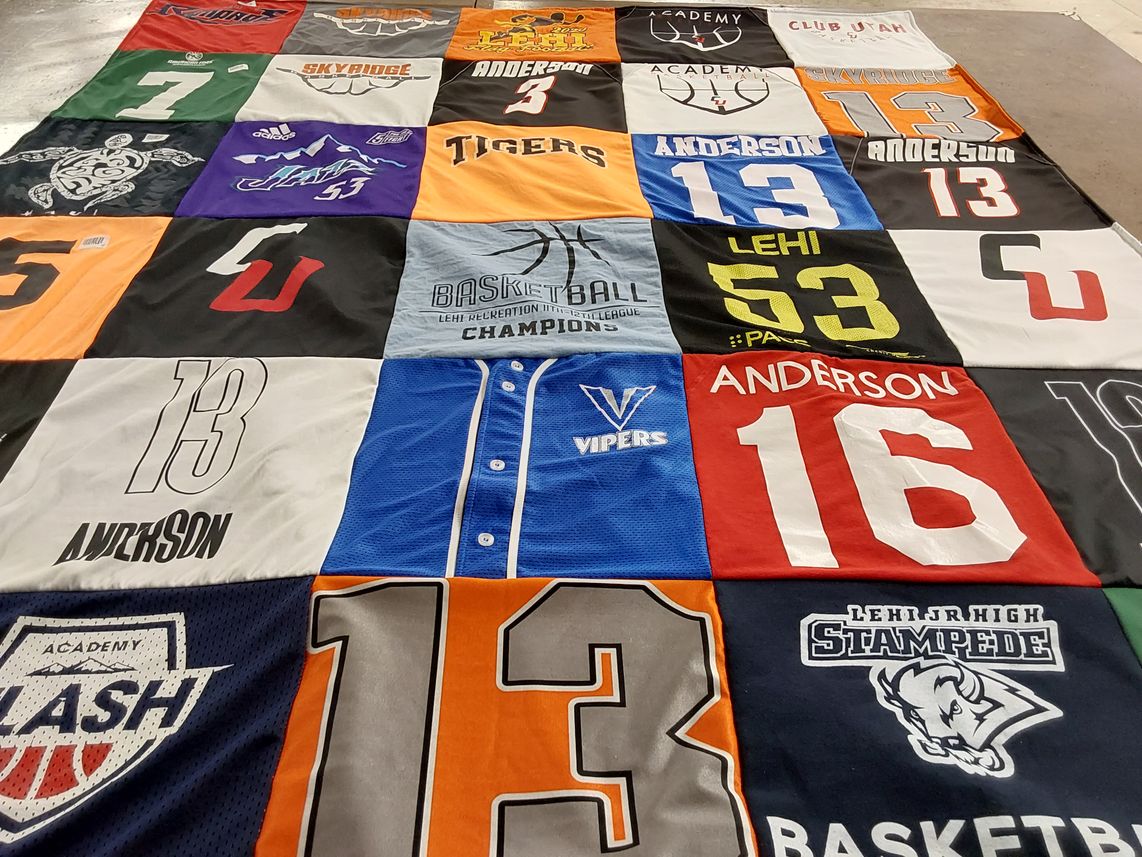 T-shirt quilt featuring horizon high school, anderson by Chelsea from UT