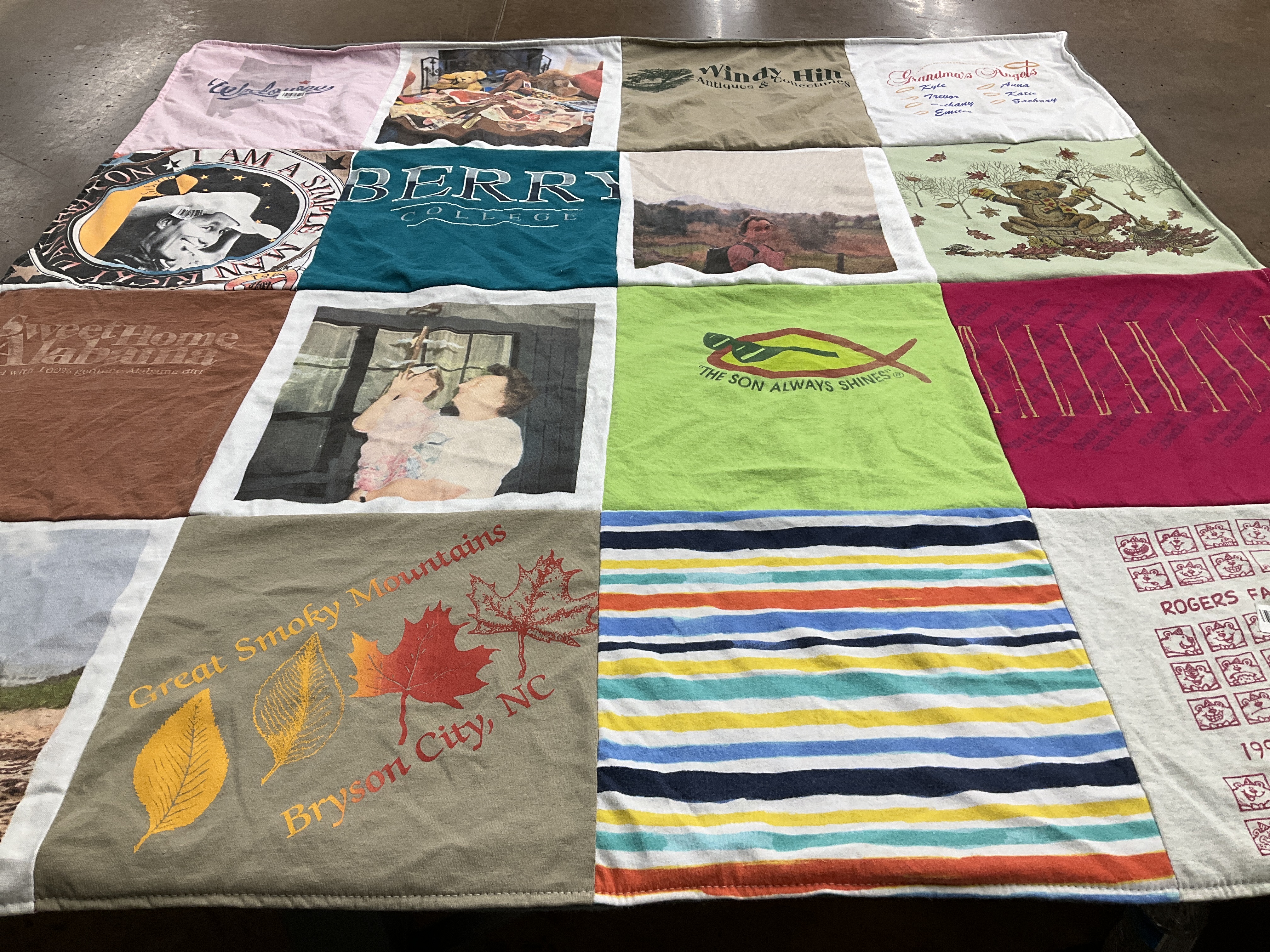 T-shirt quilt from berry college, brigham young university by Bethany  from AL
