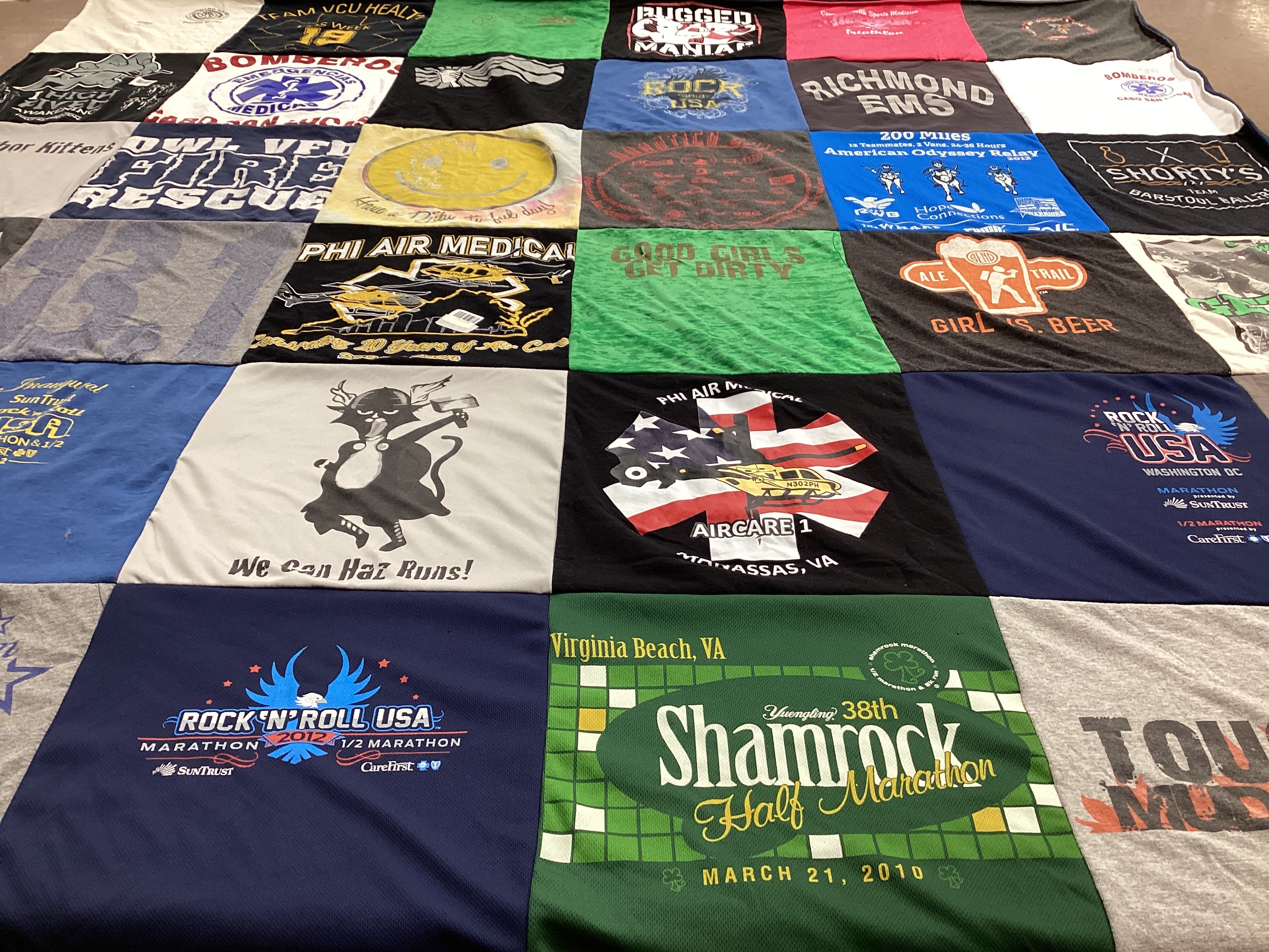 T-shirt quilt from vcu health by Sarah from VA