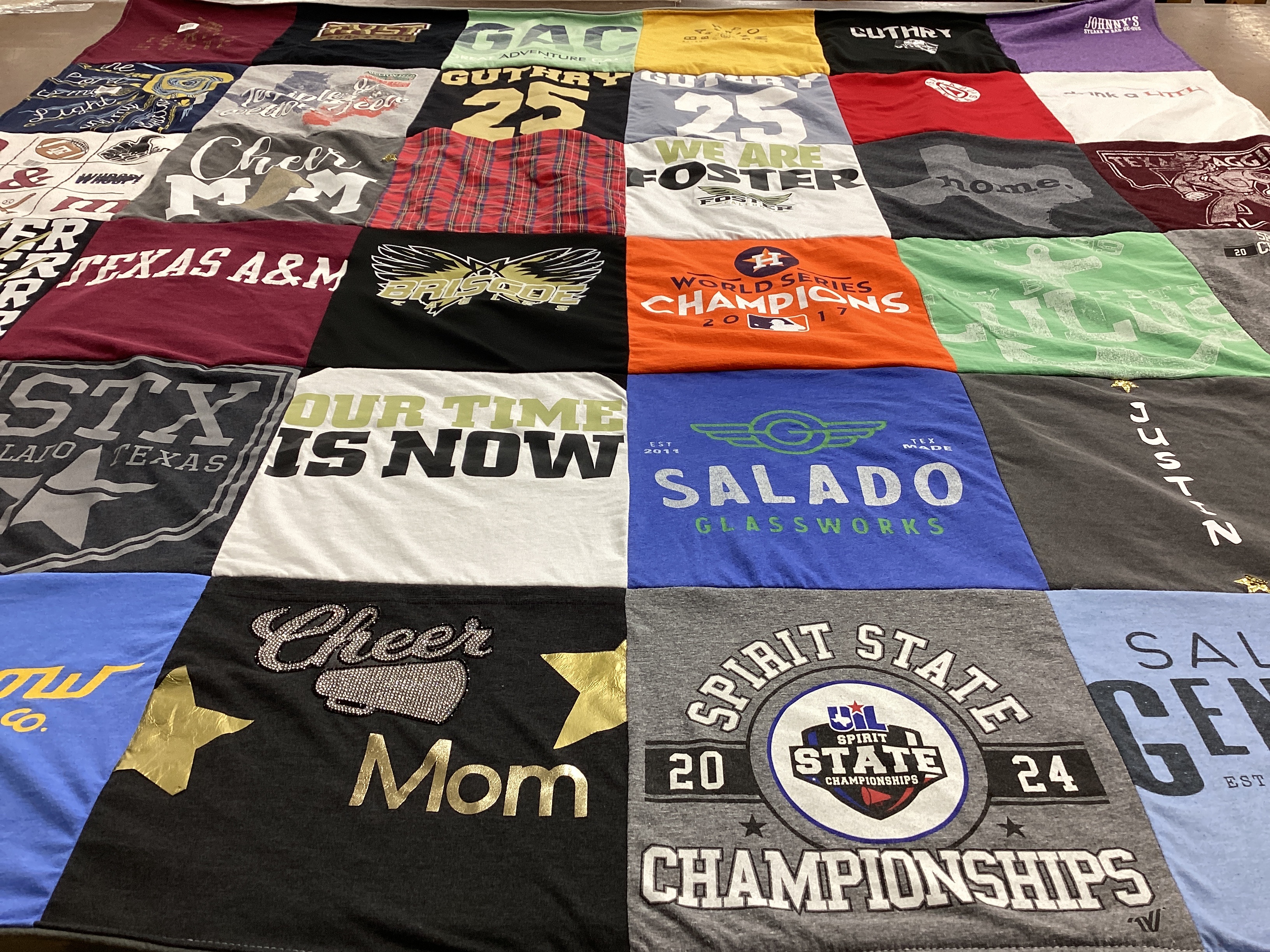 T-shirt quilt from texas a&m university by Danny from TX