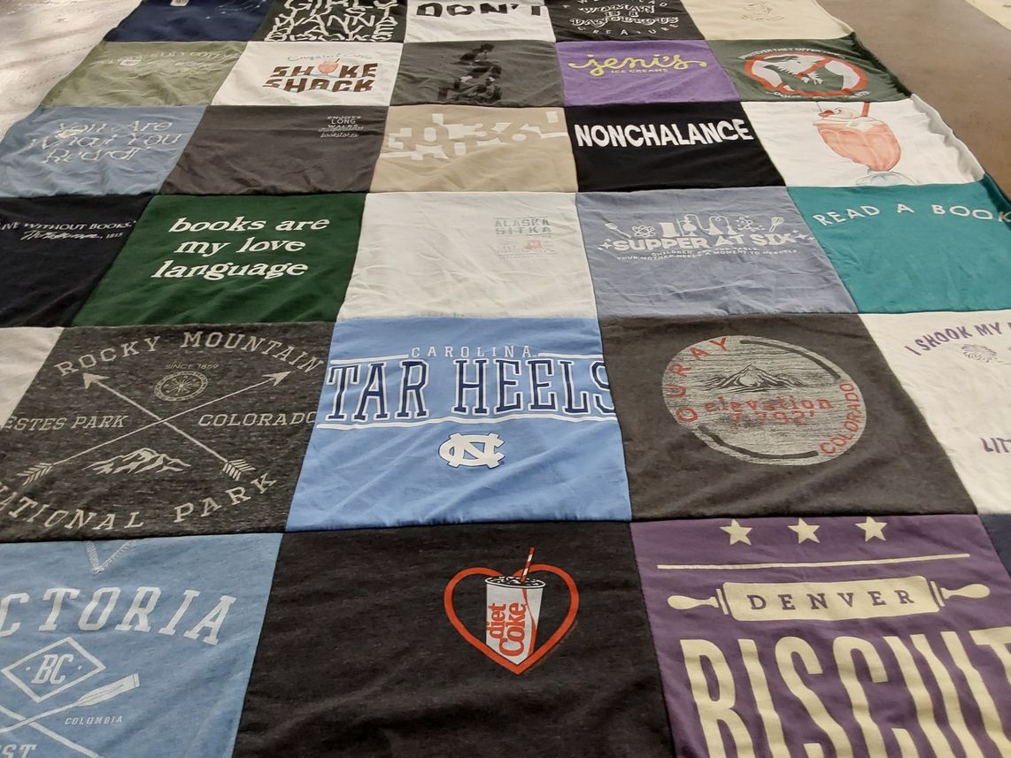T-shirt quilt featuring university of north carolina by Brooke from UT