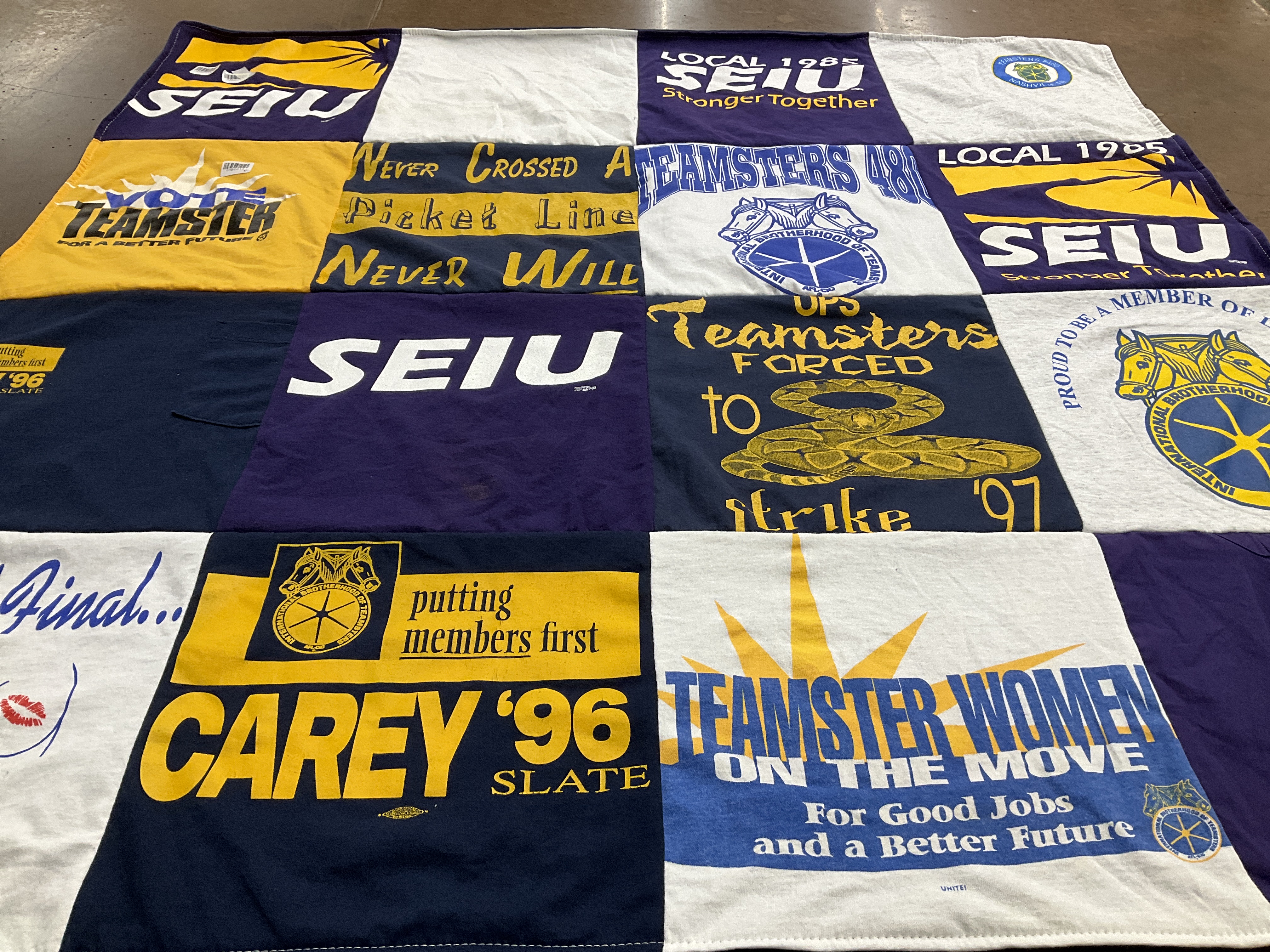 Repat Project Repat - Labor Rights T-shirt Quilt