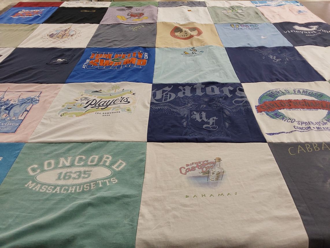 T-shirt quilt featuring university of florida gators by Jennifer from FL