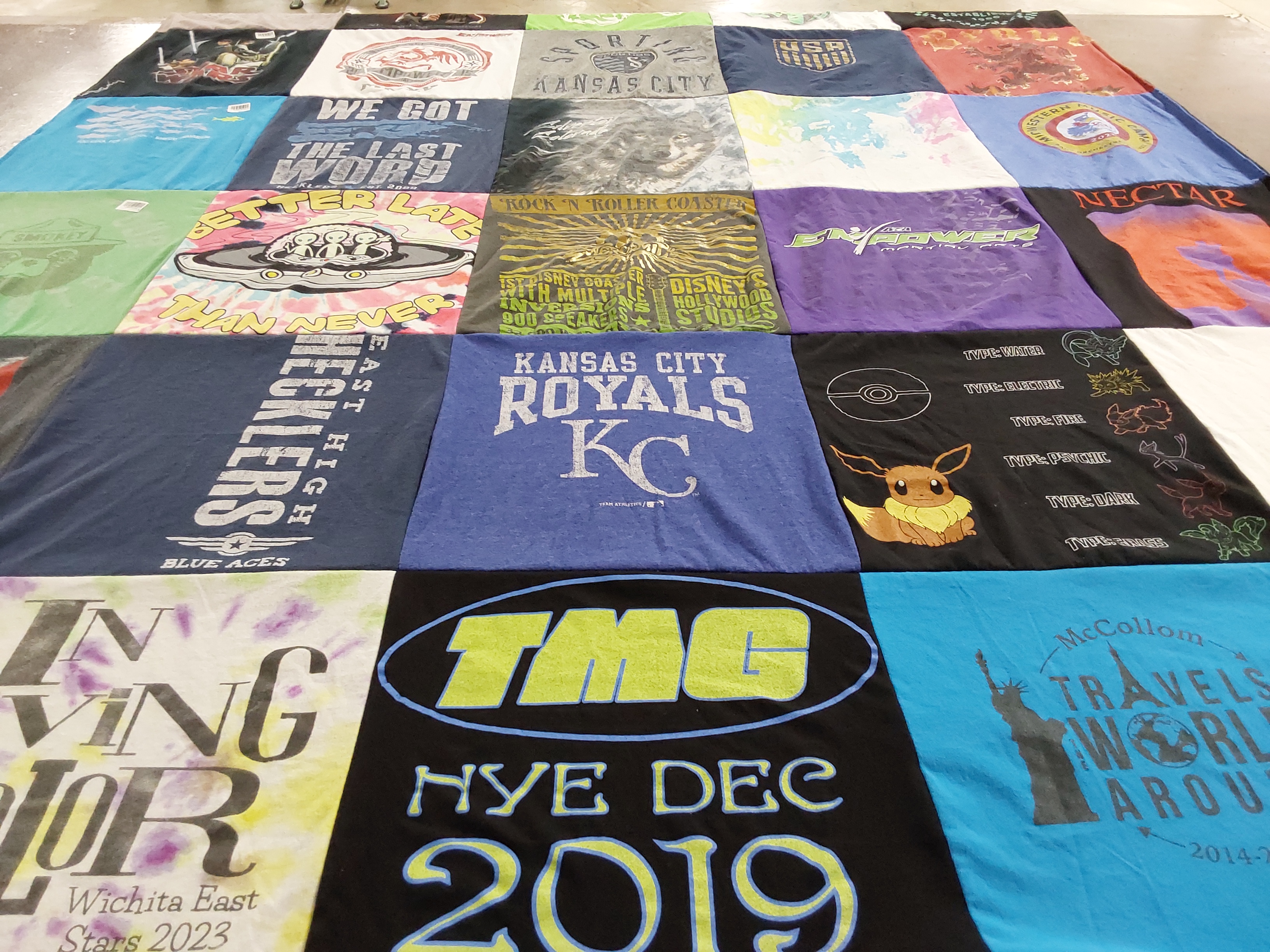 T-shirt quilt featuring kansas city royals by Gage from KS