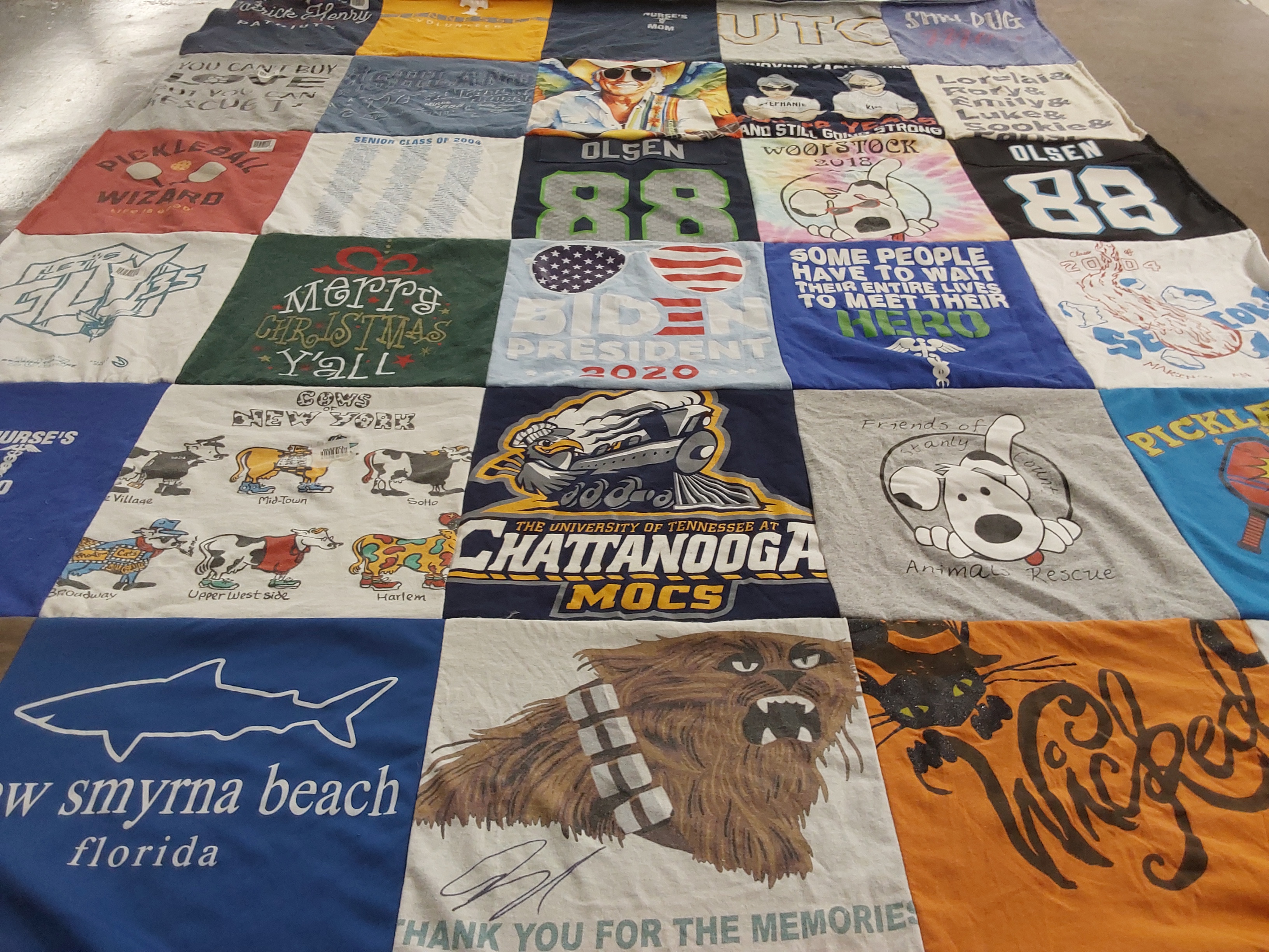 T-shirt quilt from the university of tennessee at chattanooga by Stephanie from NC