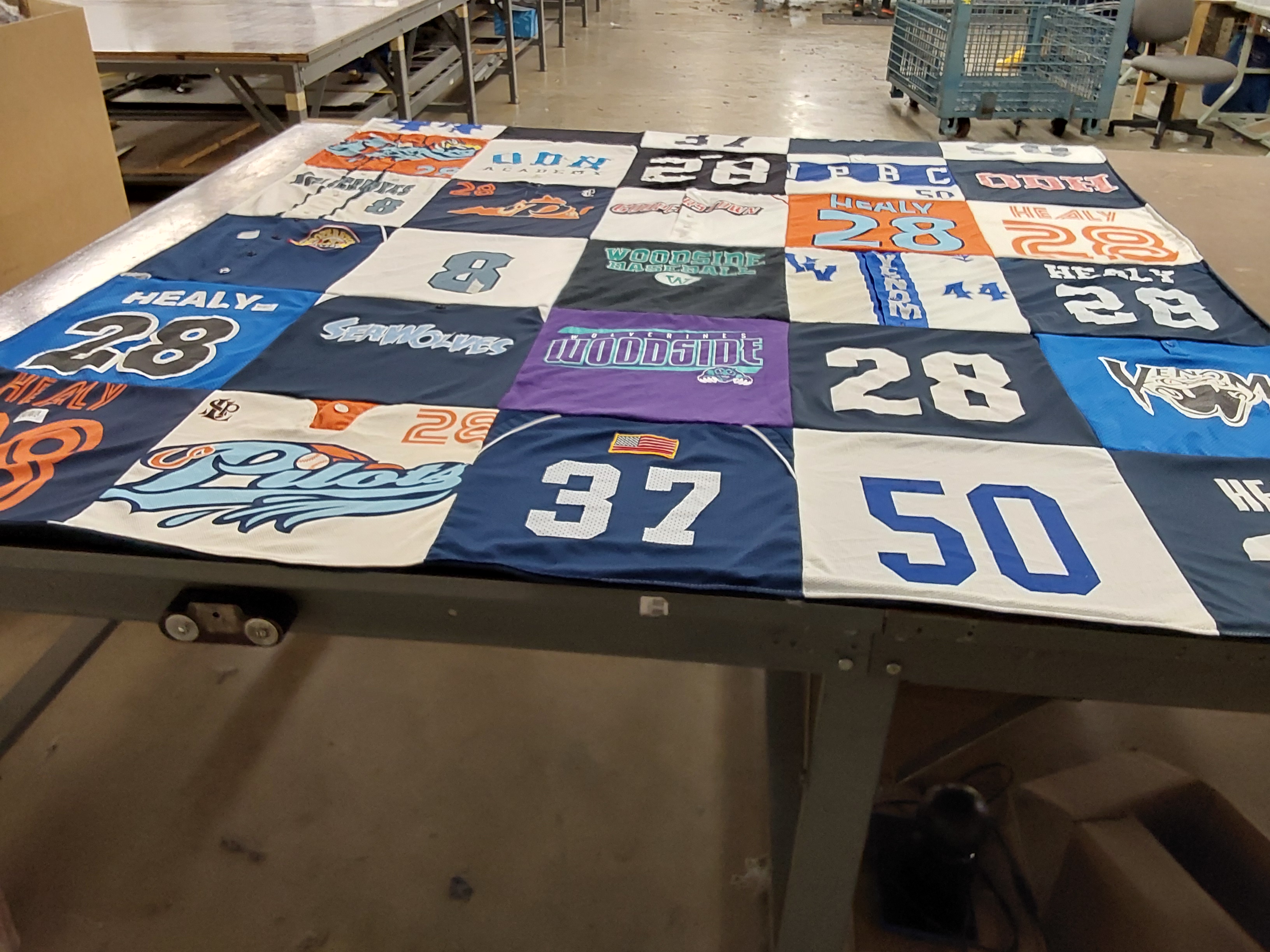 T-shirt quilt from stony brook university by Janice from VA