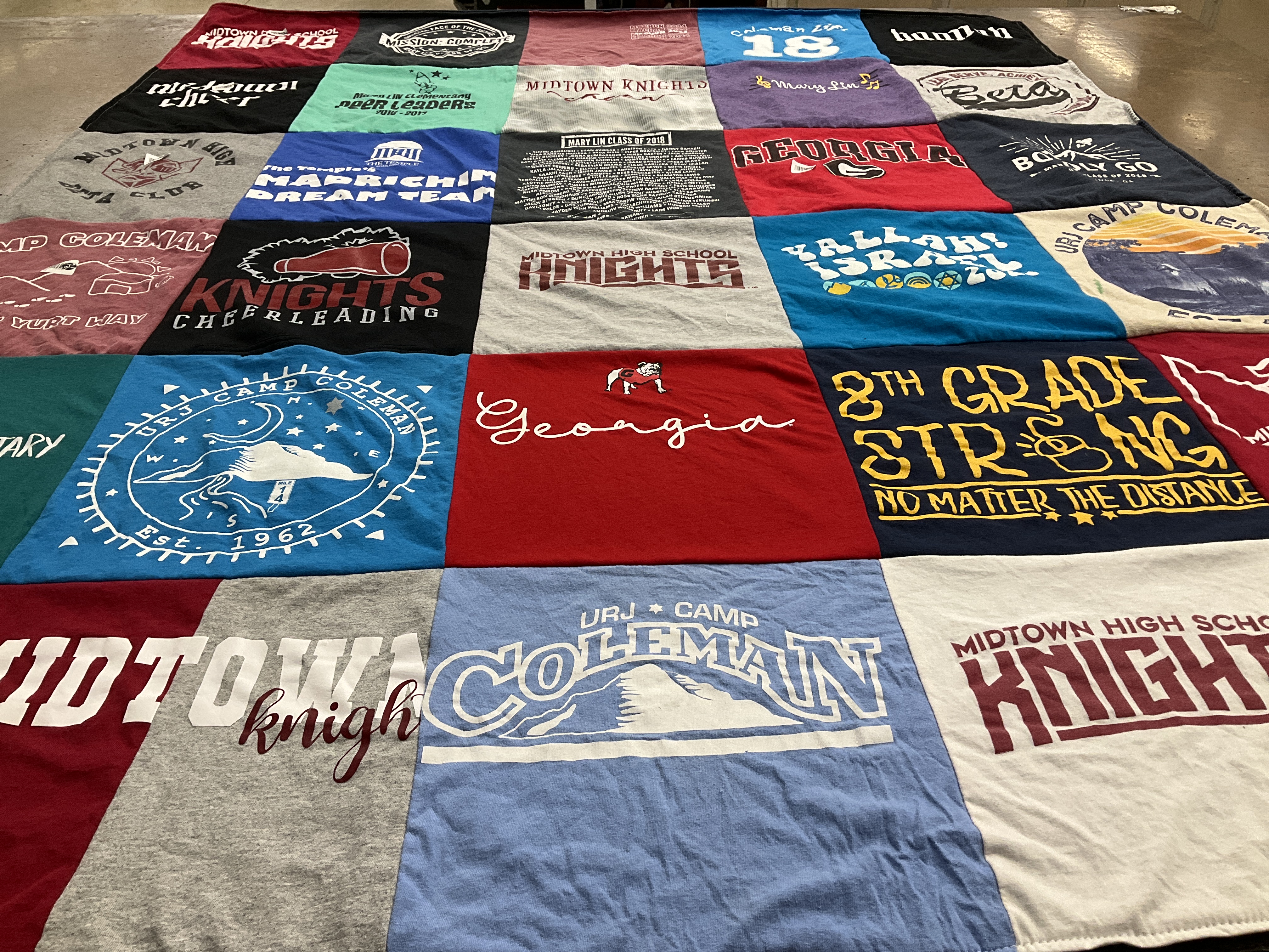 T-shirt quilt from midtown high school by Jennifer from GA