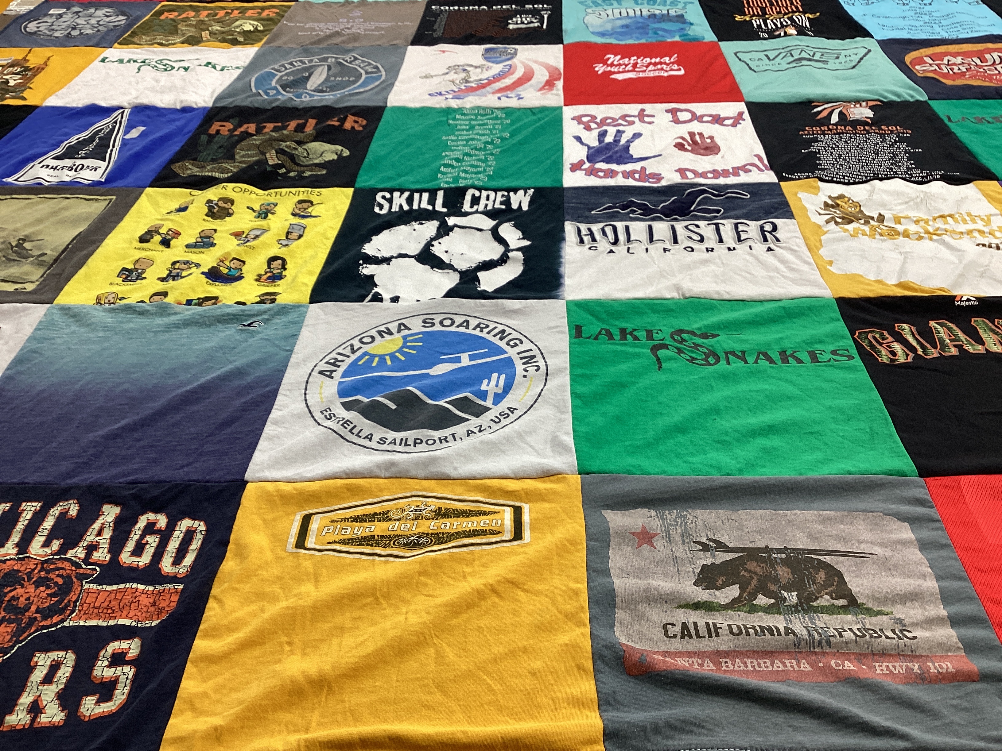 T-shirt quilt featuring chicago bears by Shannon from AZ