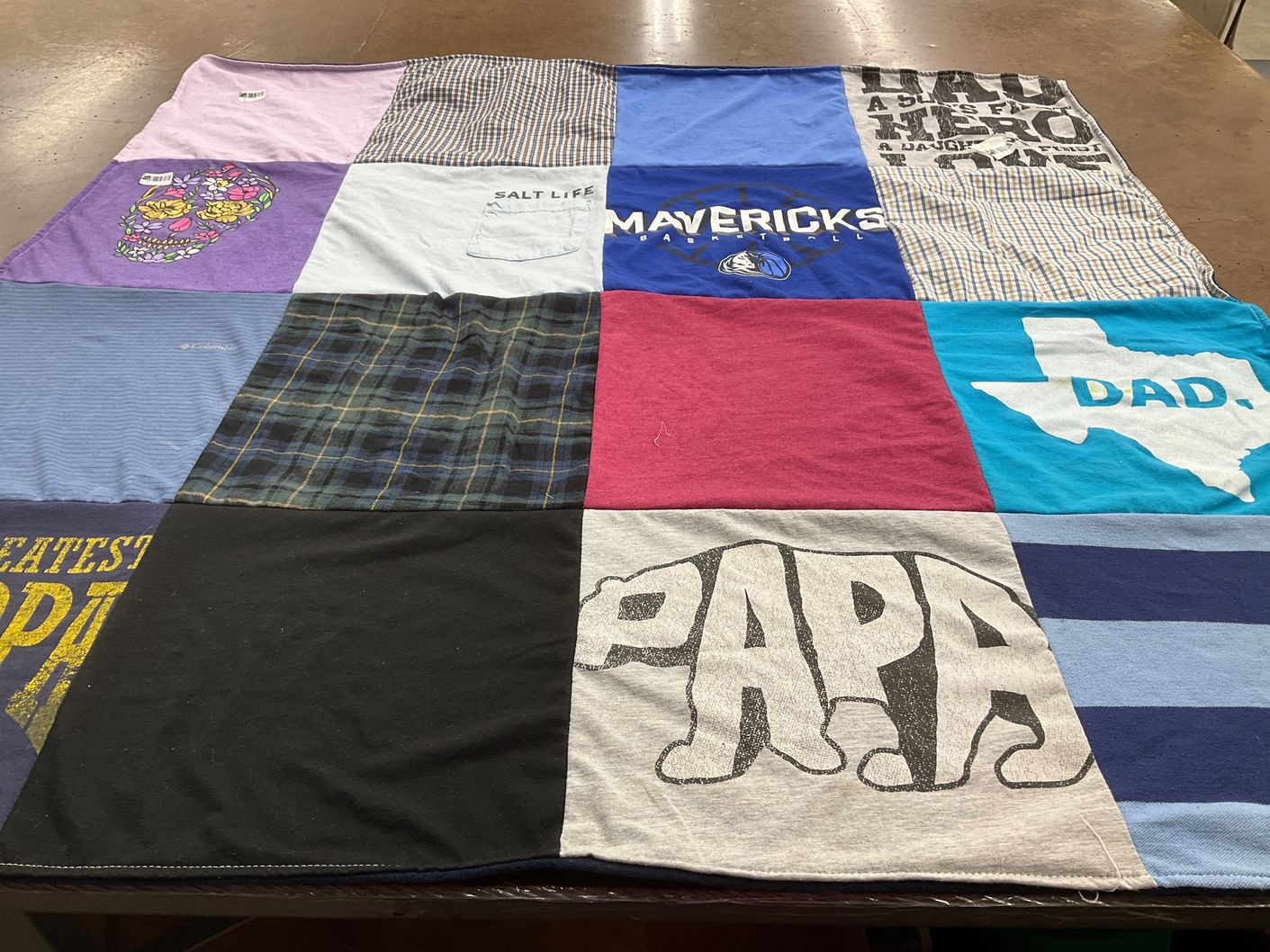 T-shirt quilt featuring mavericks basketball by Alma from TX