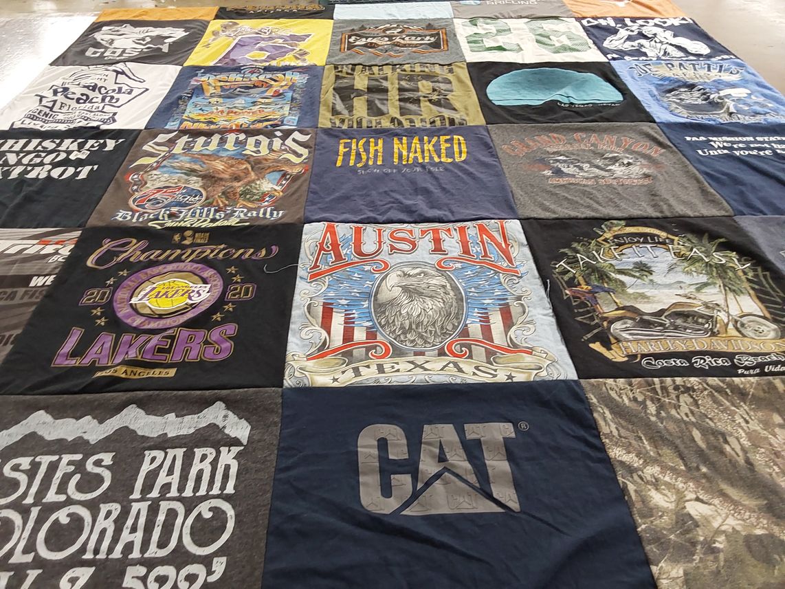 T-shirt quilt from los angeles lakers by Tia from TX