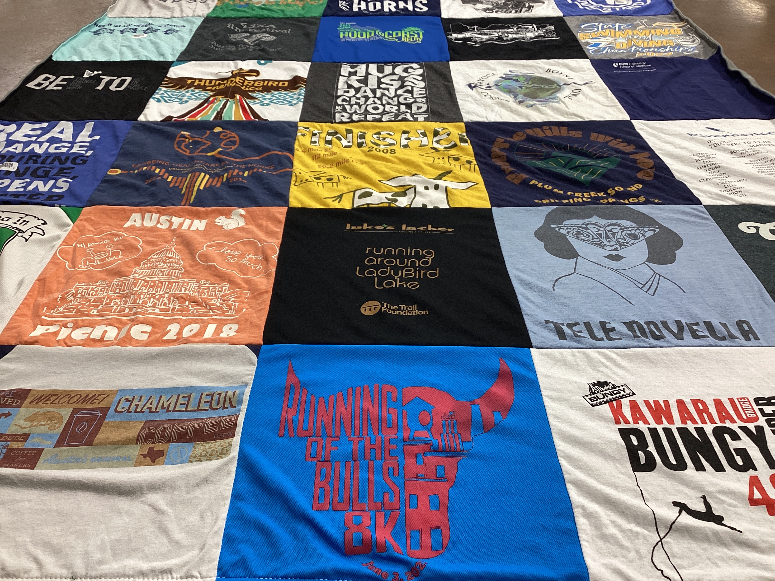 T-shirt quilt featuring university of texas at austin by Michelle from WI