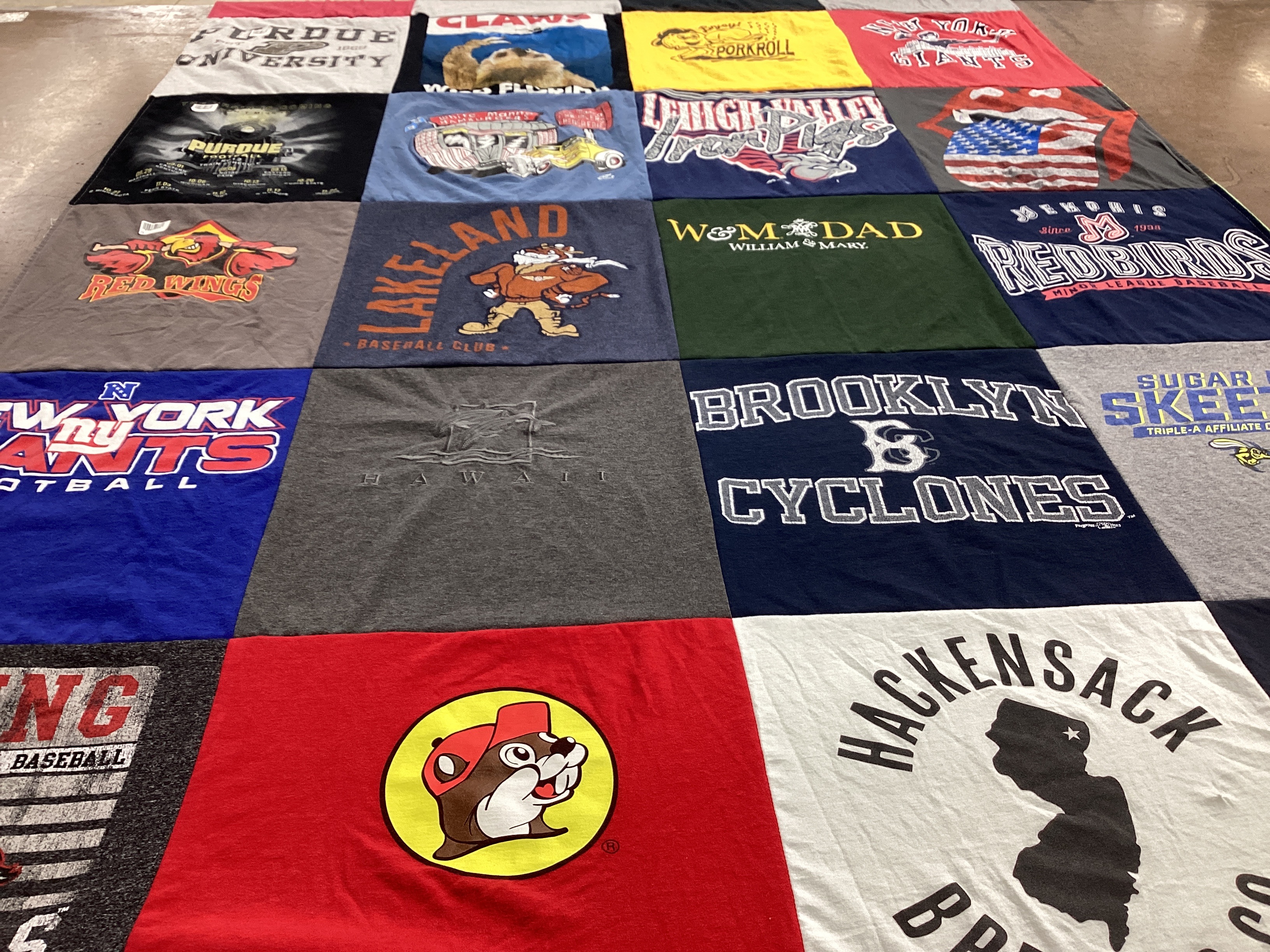 T-shirt quilt featuring new york giants football, brooklyn cyclones by Alexa from TX