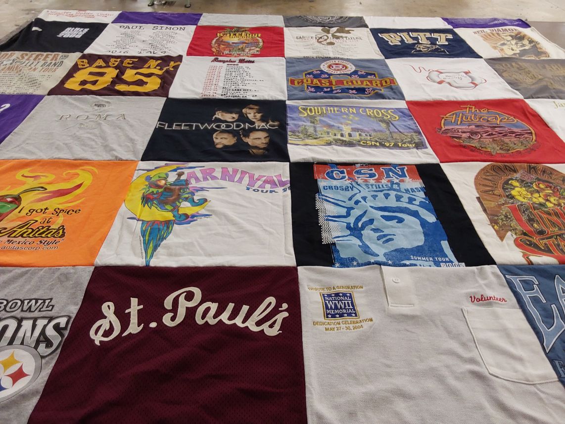 T-shirt quilt featuring pittsburgh steelers by Donna from VA