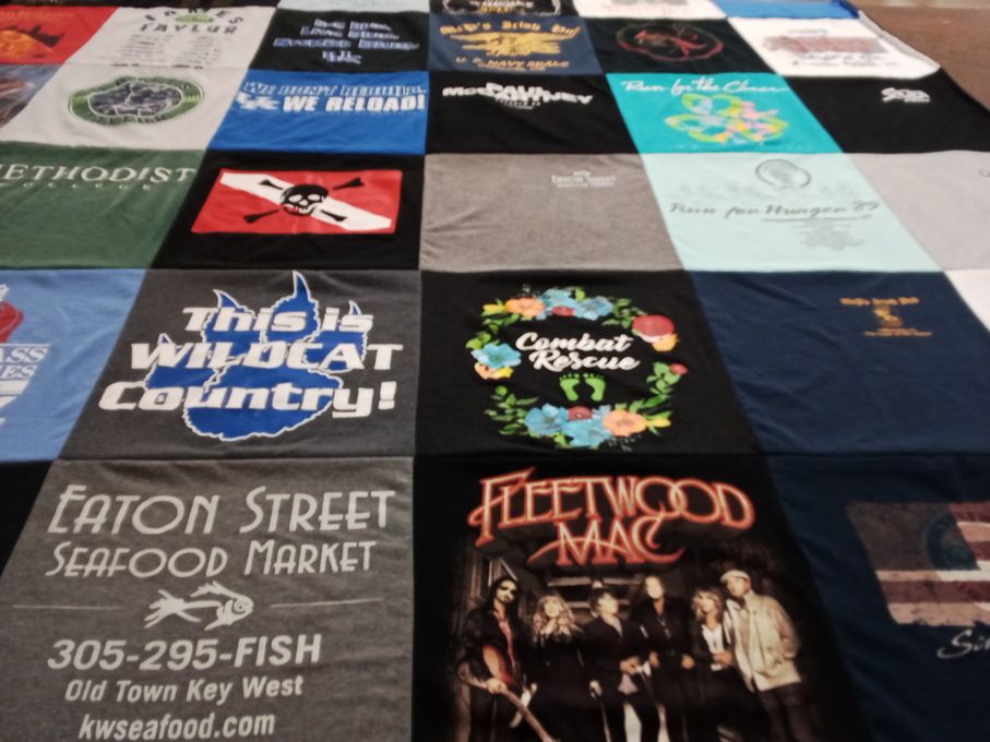 T-shirt quilt from university of kentucky by Mary from KY