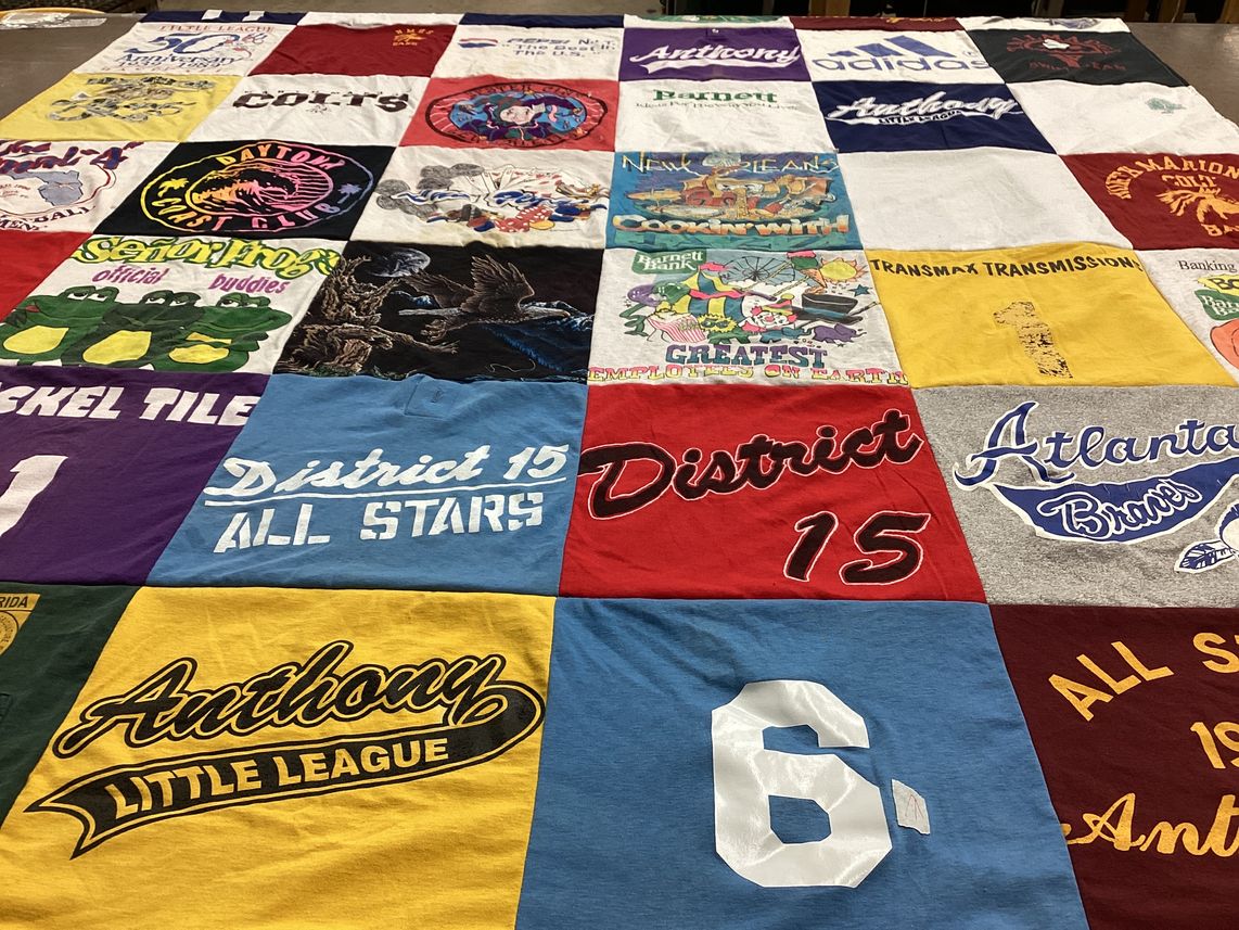 T-shirt quilt featuring atlanta braves by Linda from FL