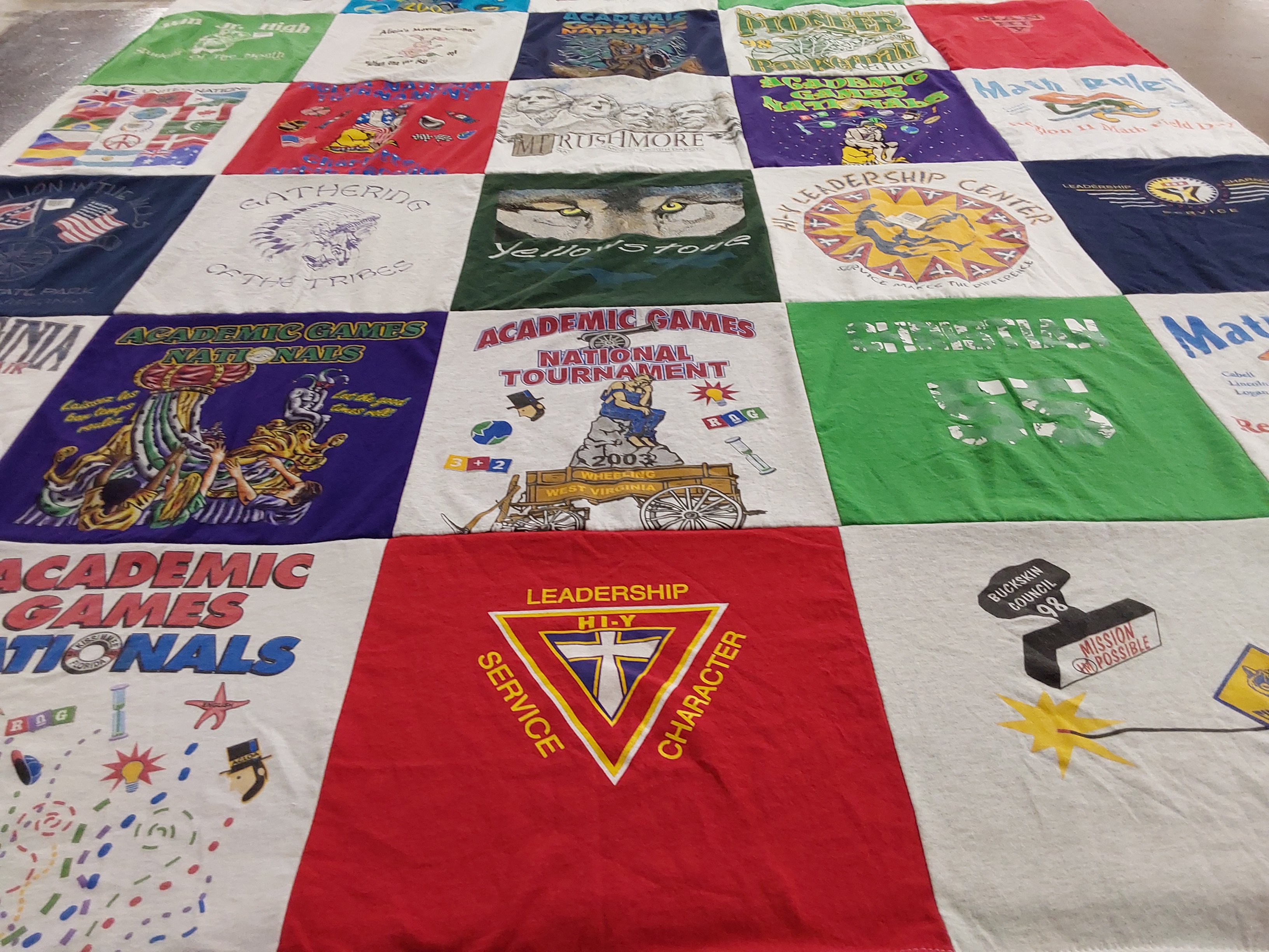 T-shirt quilt by Justin from WV