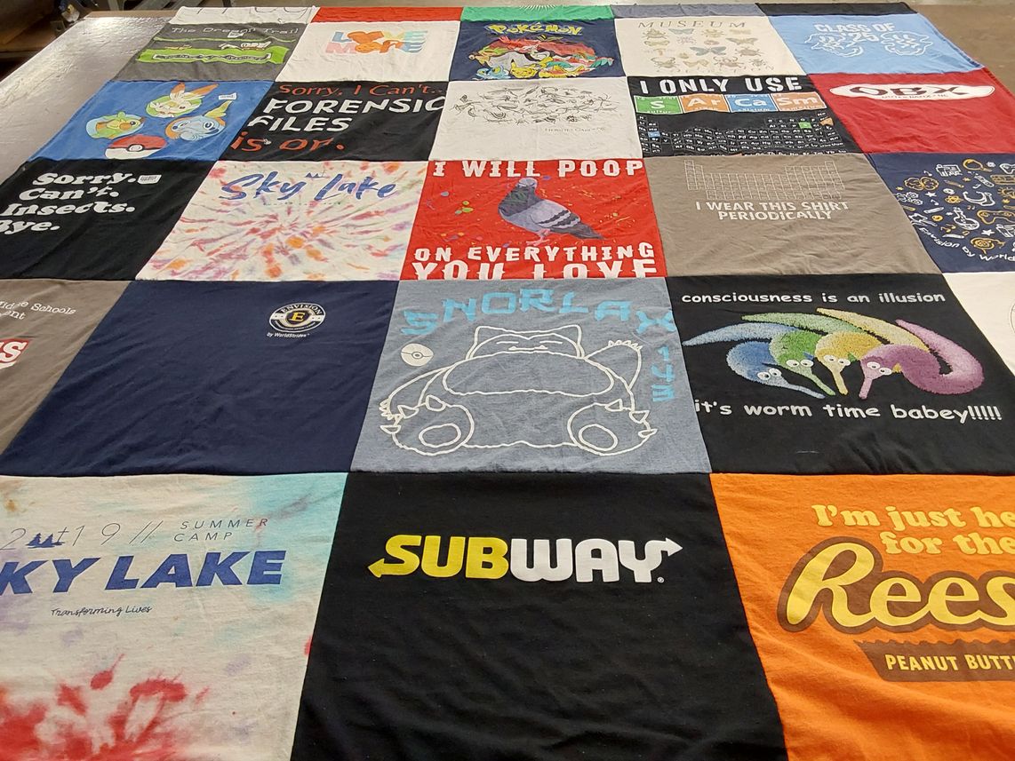 T-shirt quilt from bensalem high school by Tonya from PA