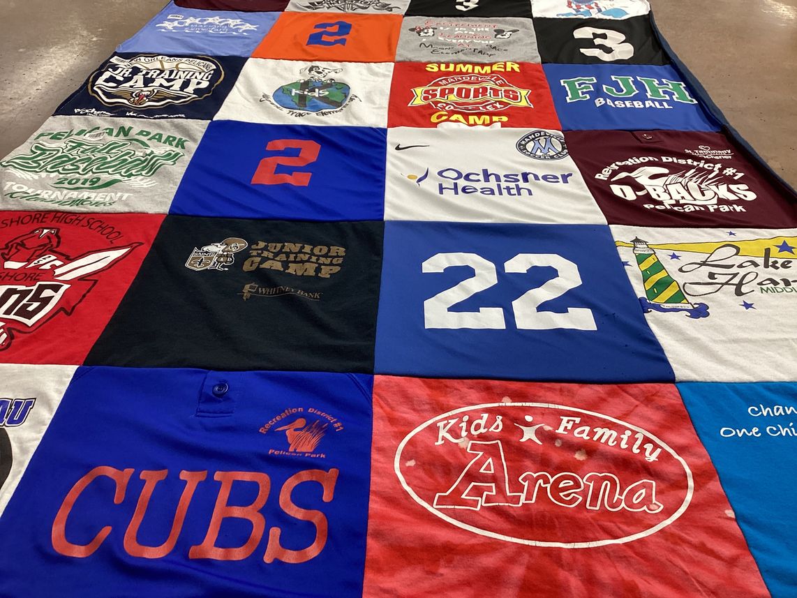 T-shirt quilt featuring cubs by Nicole from LA
