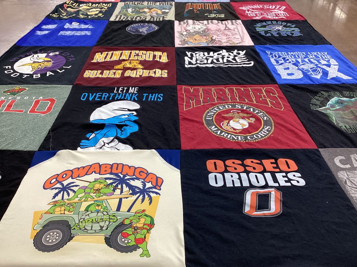 T-shirt quilt featuring minnesota golden gophers football by LaVonne from MN