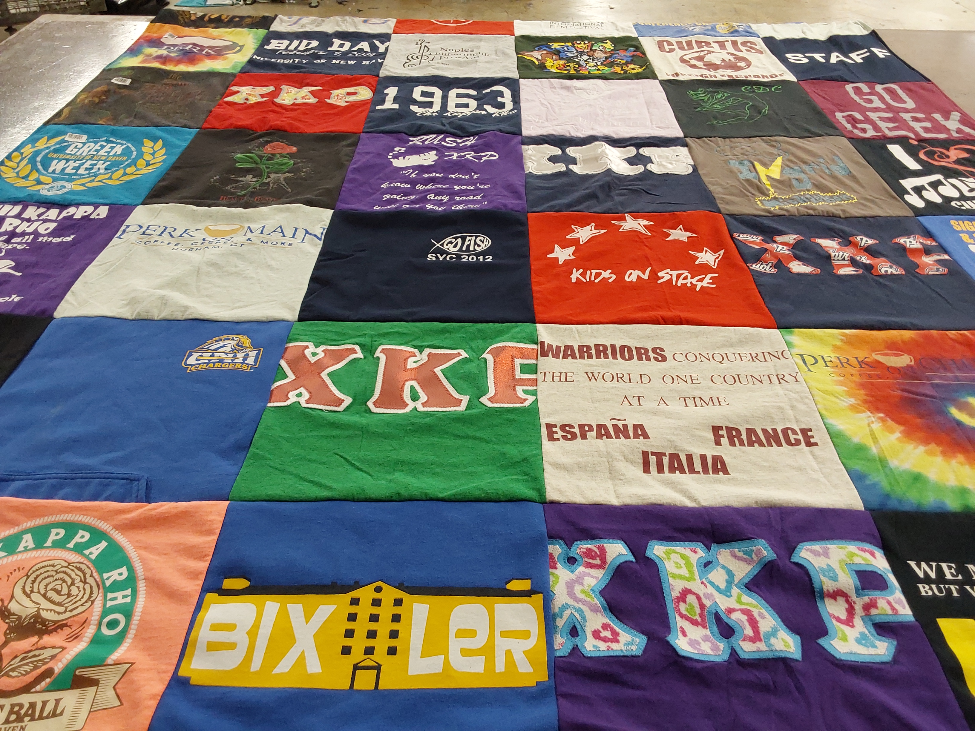 T-shirt quilt featuring chicago chargers by Samantha from FL