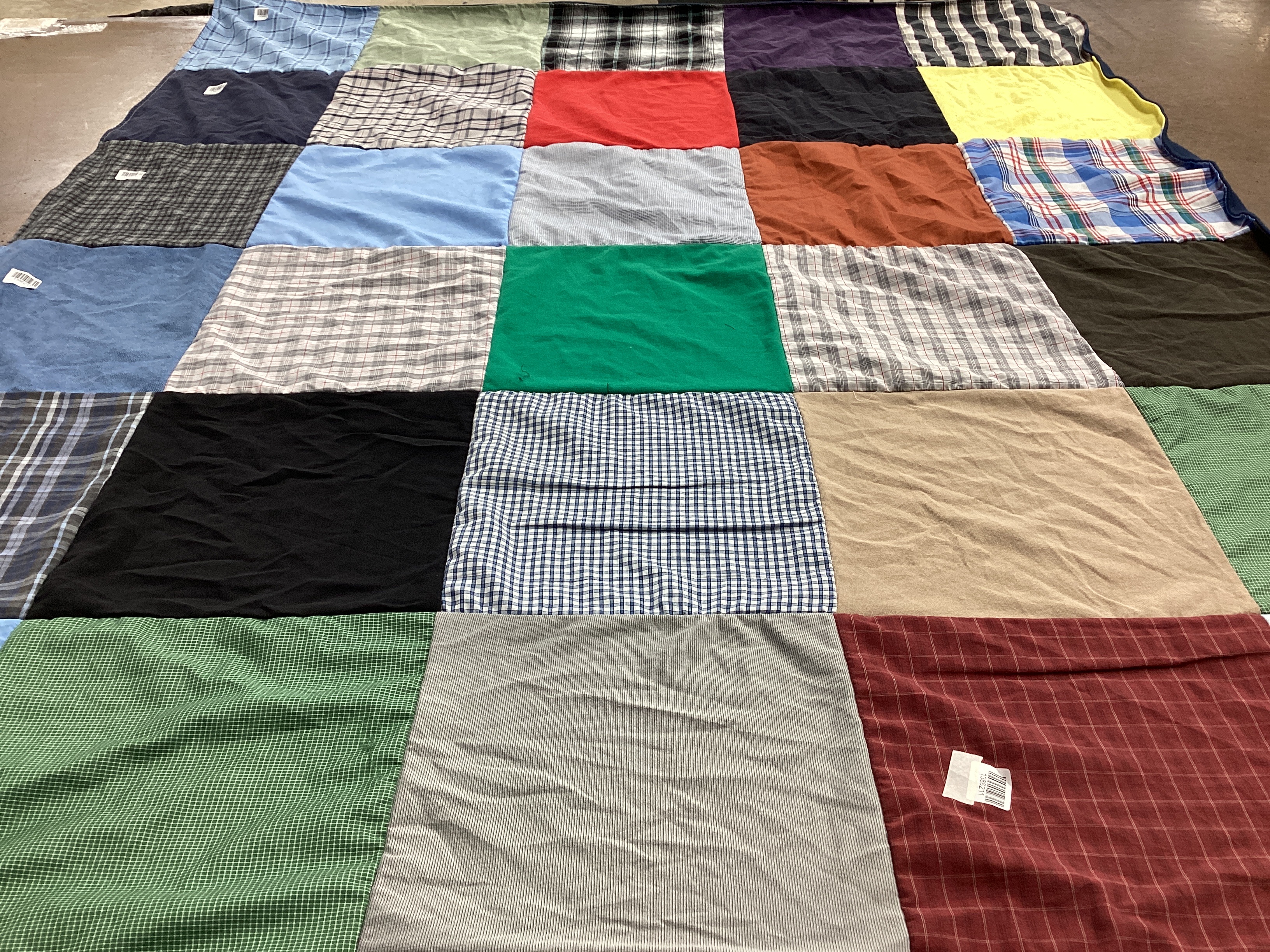 T-shirt quilt with sewing, crafting themes by Becky from TN