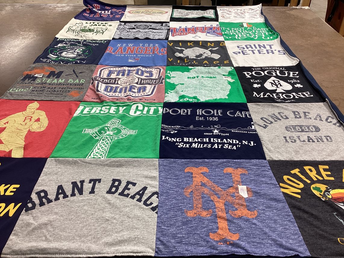 T-shirt quilt featuring new york rangers by Darlene from NJ