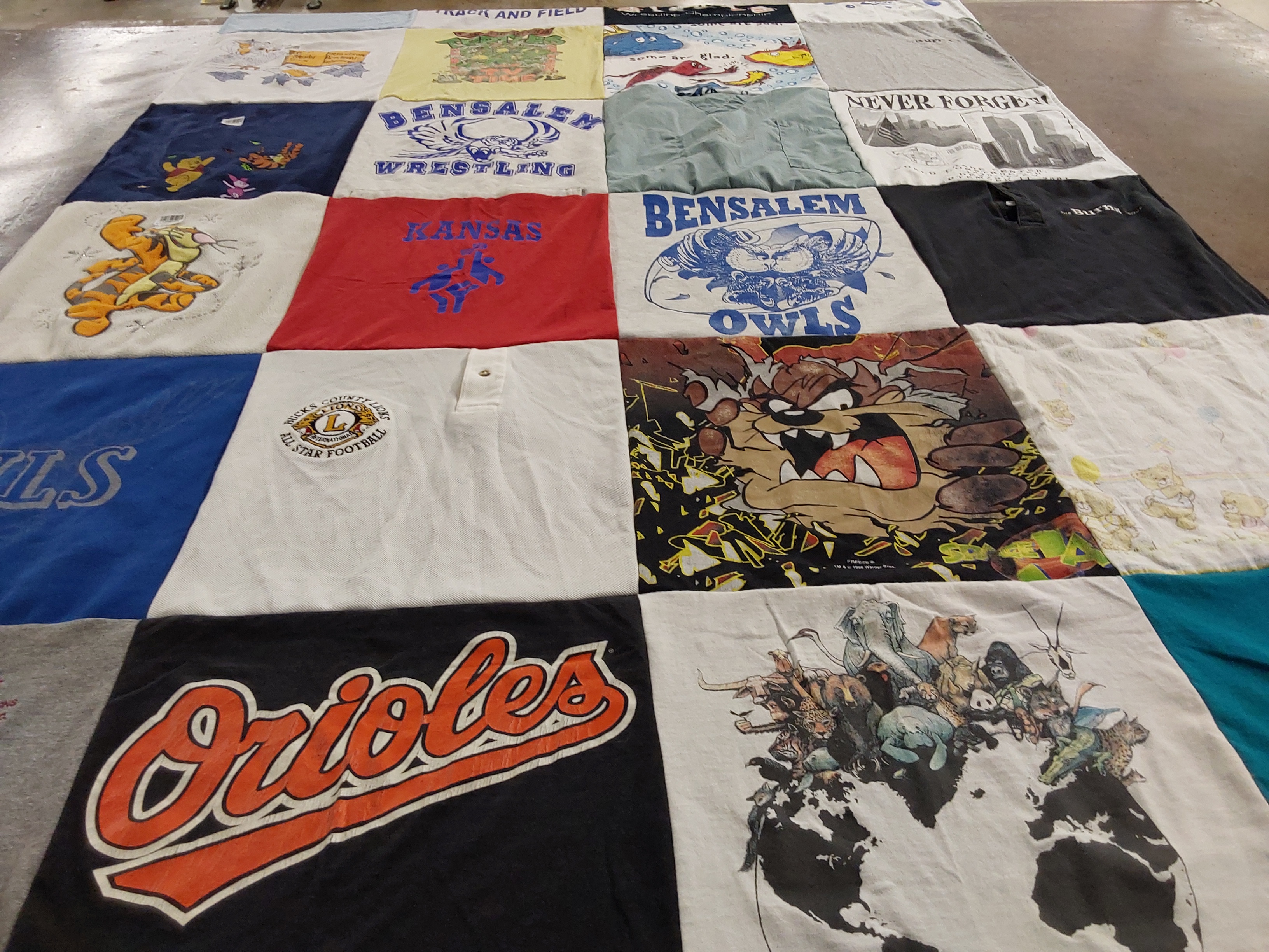 T-shirt quilt from bensalem high school by Amanda from PA