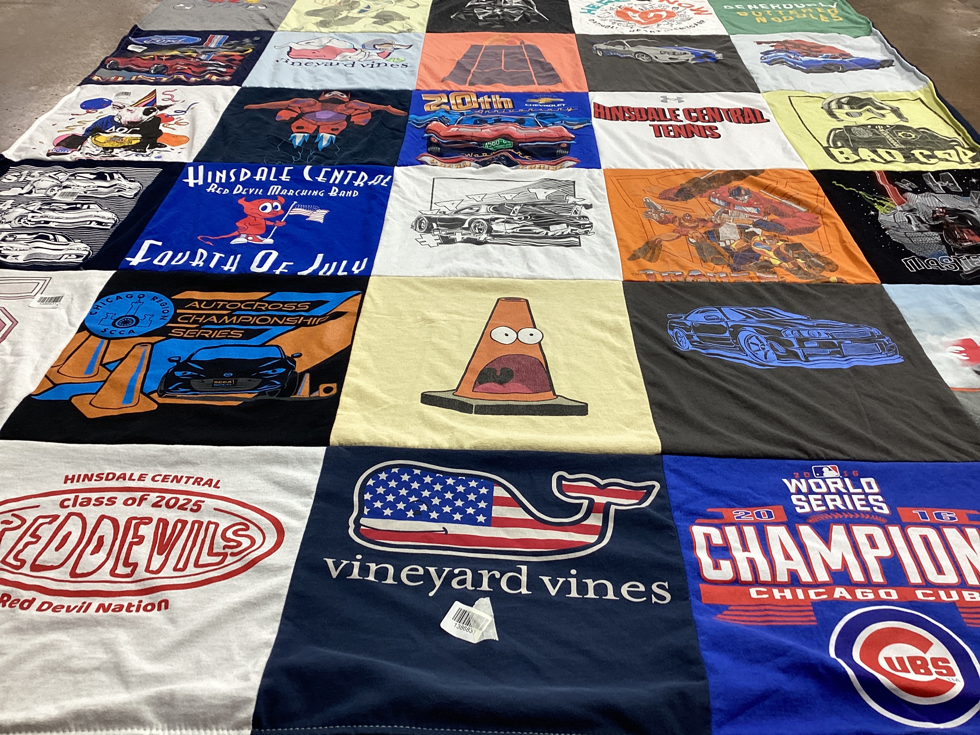 T-shirt quilt featuring chicago cubs by Cindy from IL