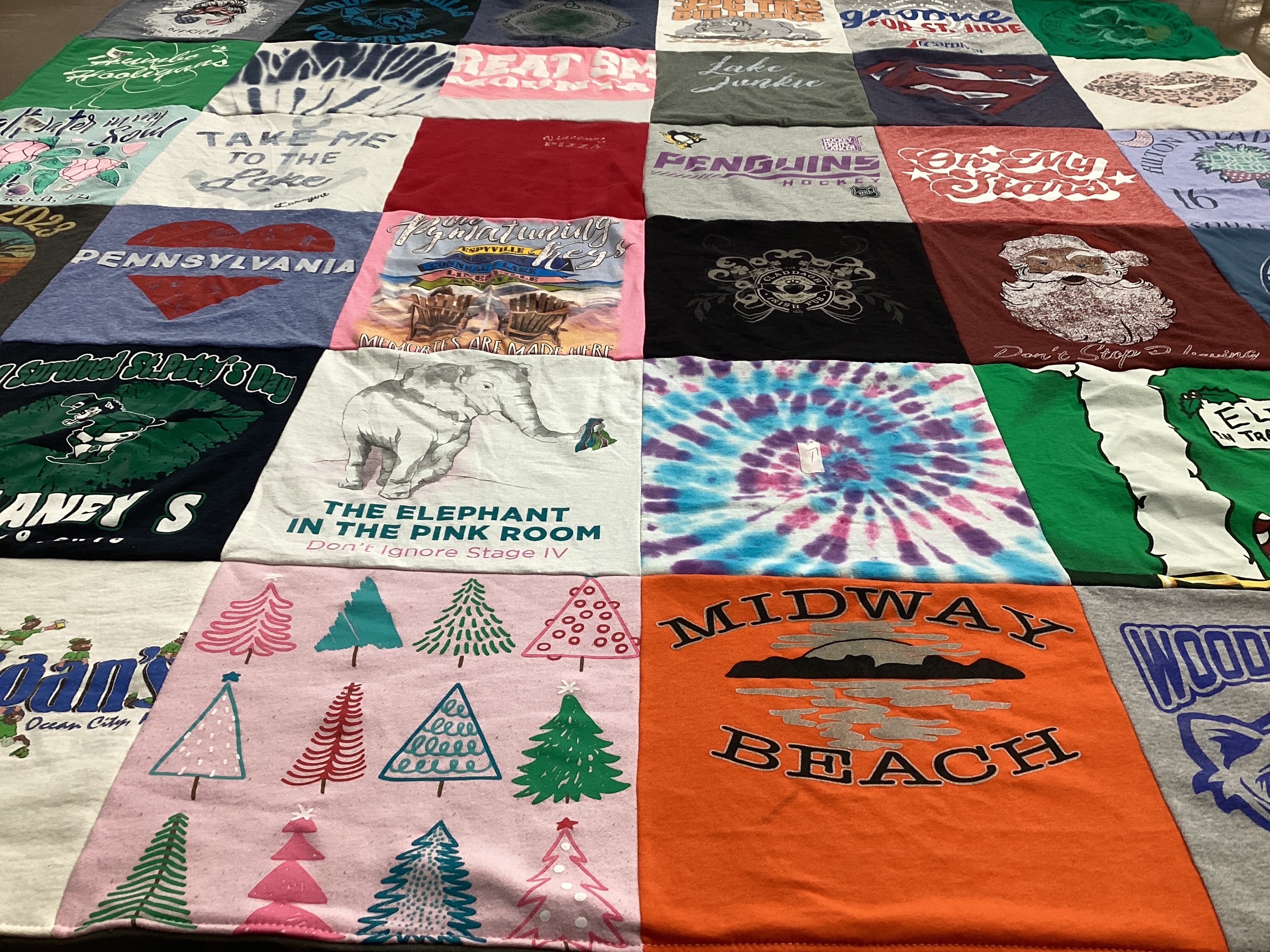 T-shirt quilt from penn state university by Abby from PA