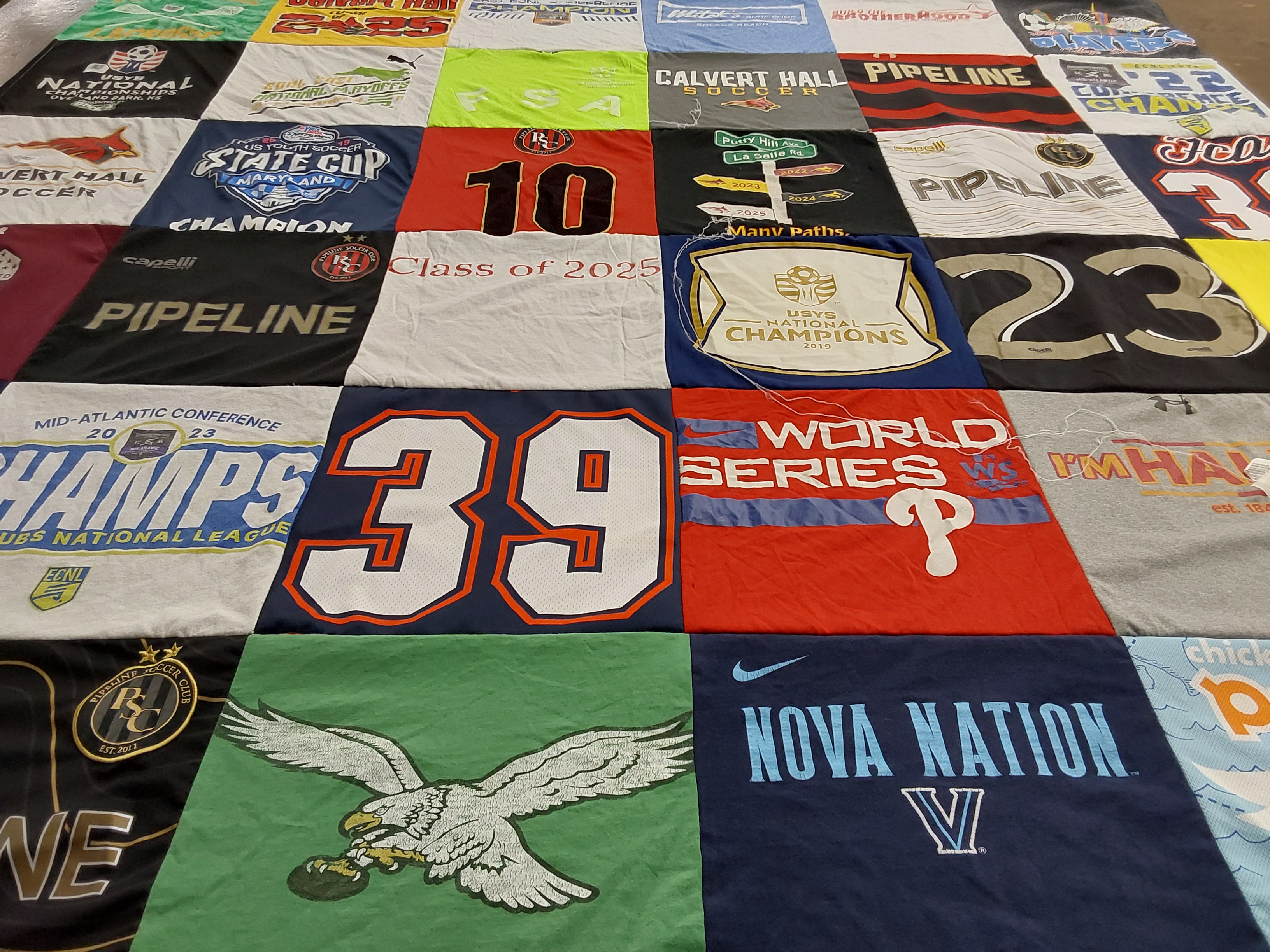T-shirt quilt featuring national league by Michael from MD