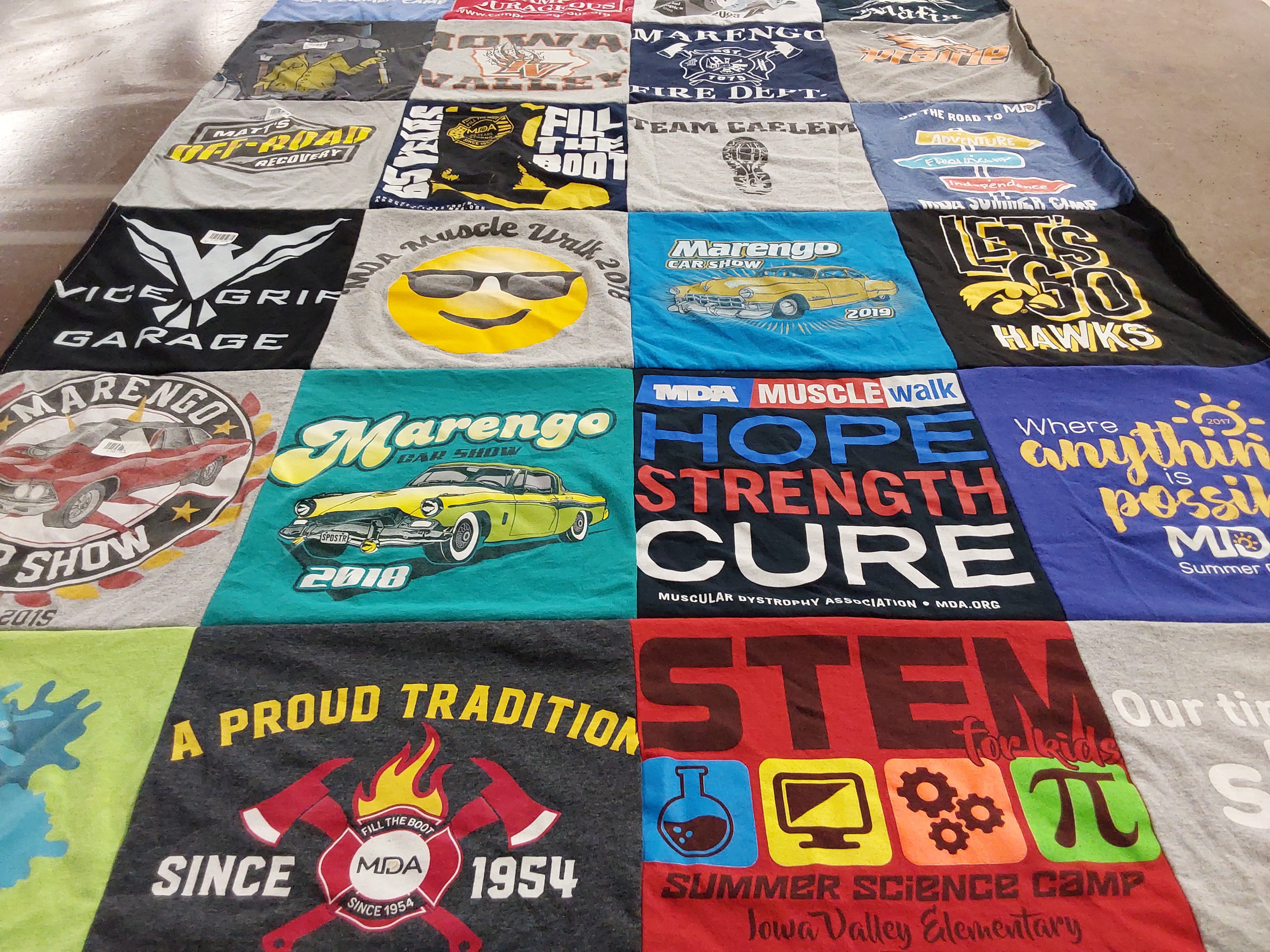 T-shirt quilt from iowa valley elementary school by Melissa from IA