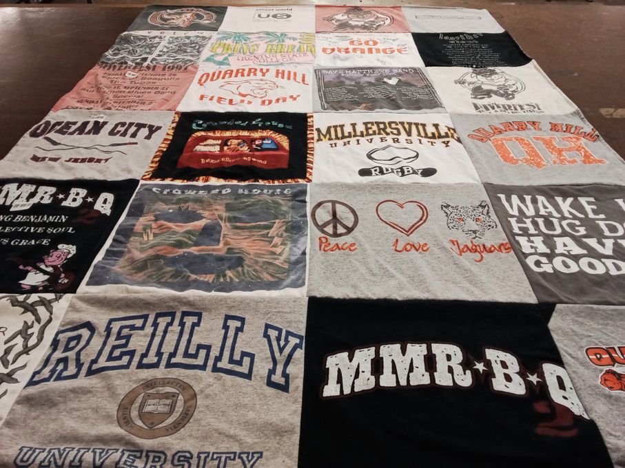 T-shirt quilt from millersville university by Antoinette from NJ