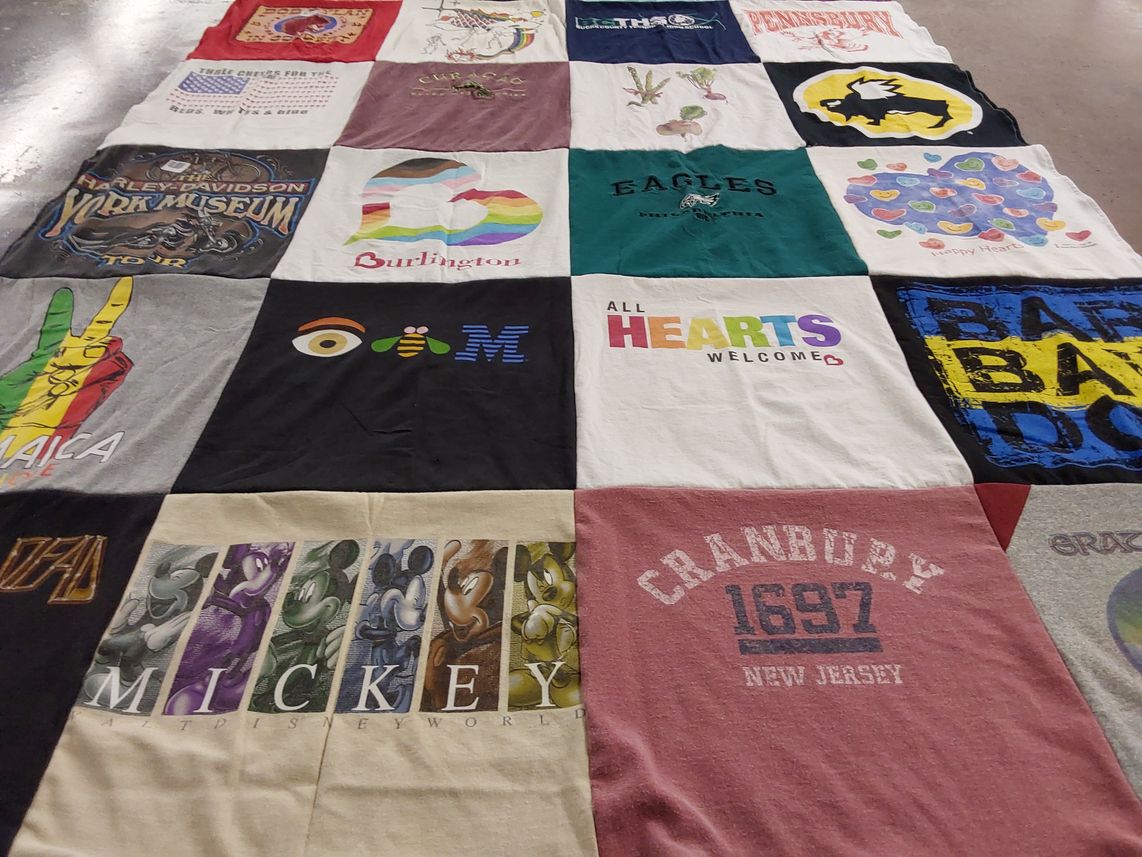 T-shirt quilt featuring eagles by Pamela from PA
