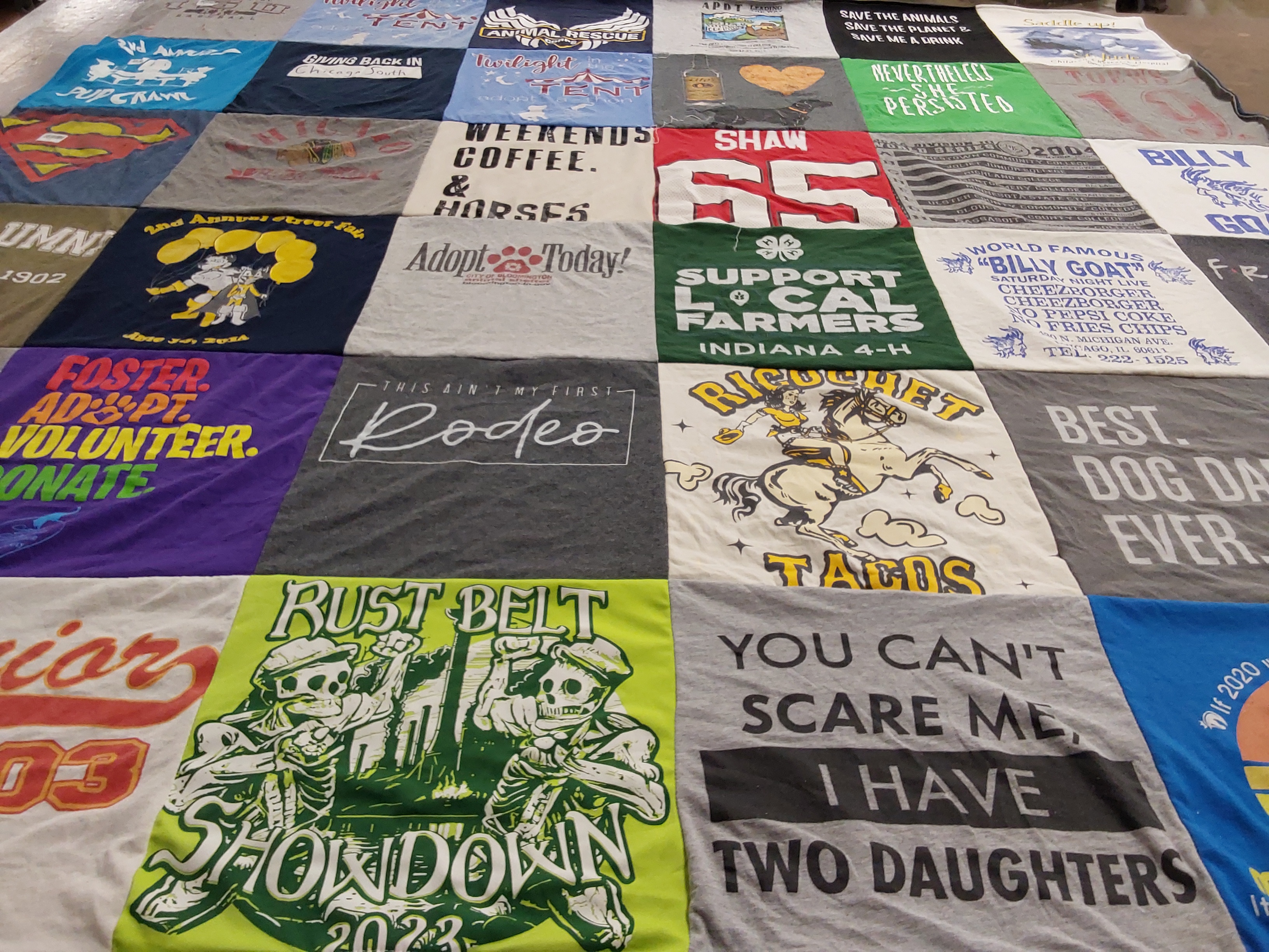 T-shirt quilt featuring unknown by Kristina from IN