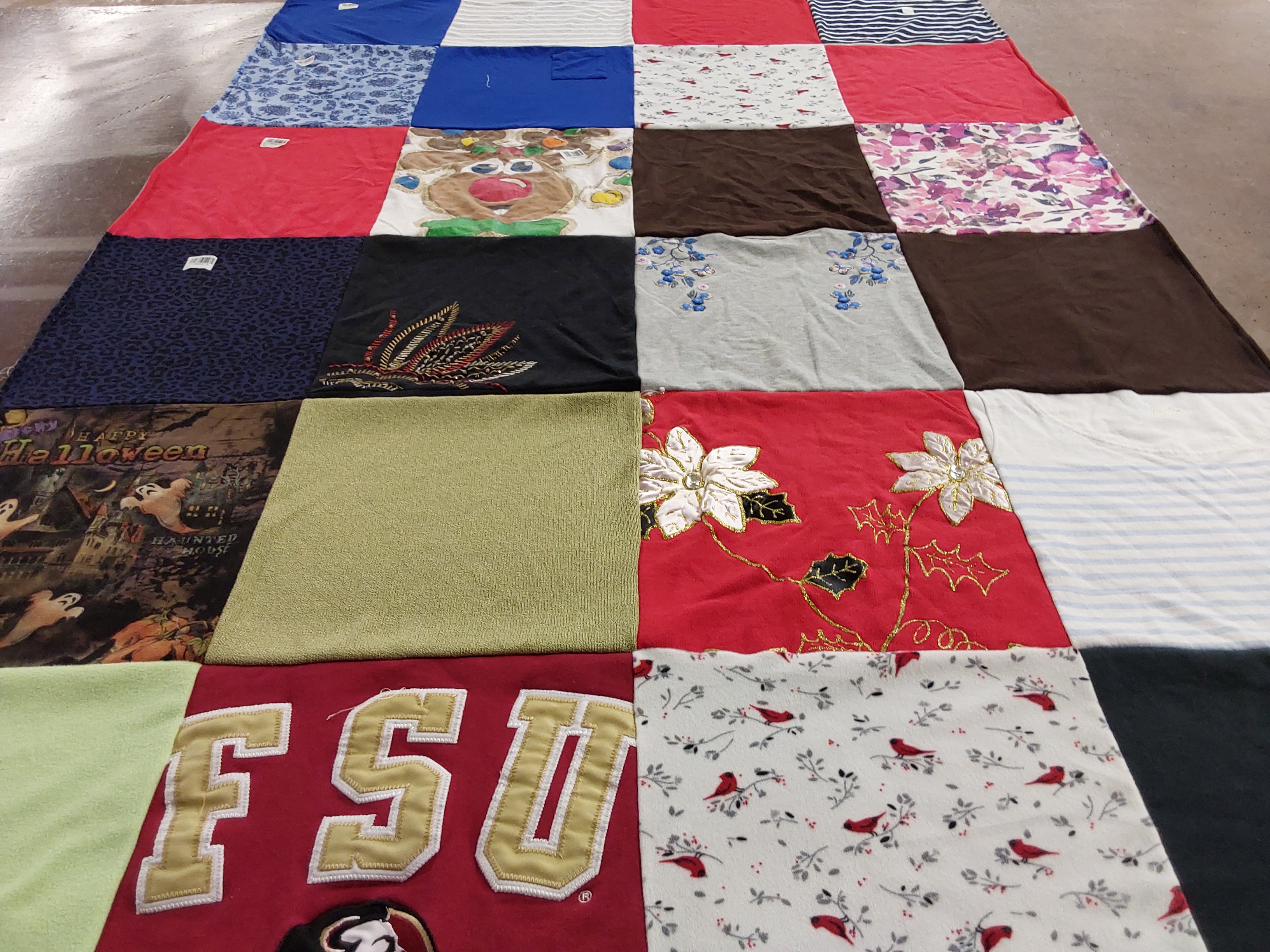 T-shirt quilt from florida state university by Shannon from FL