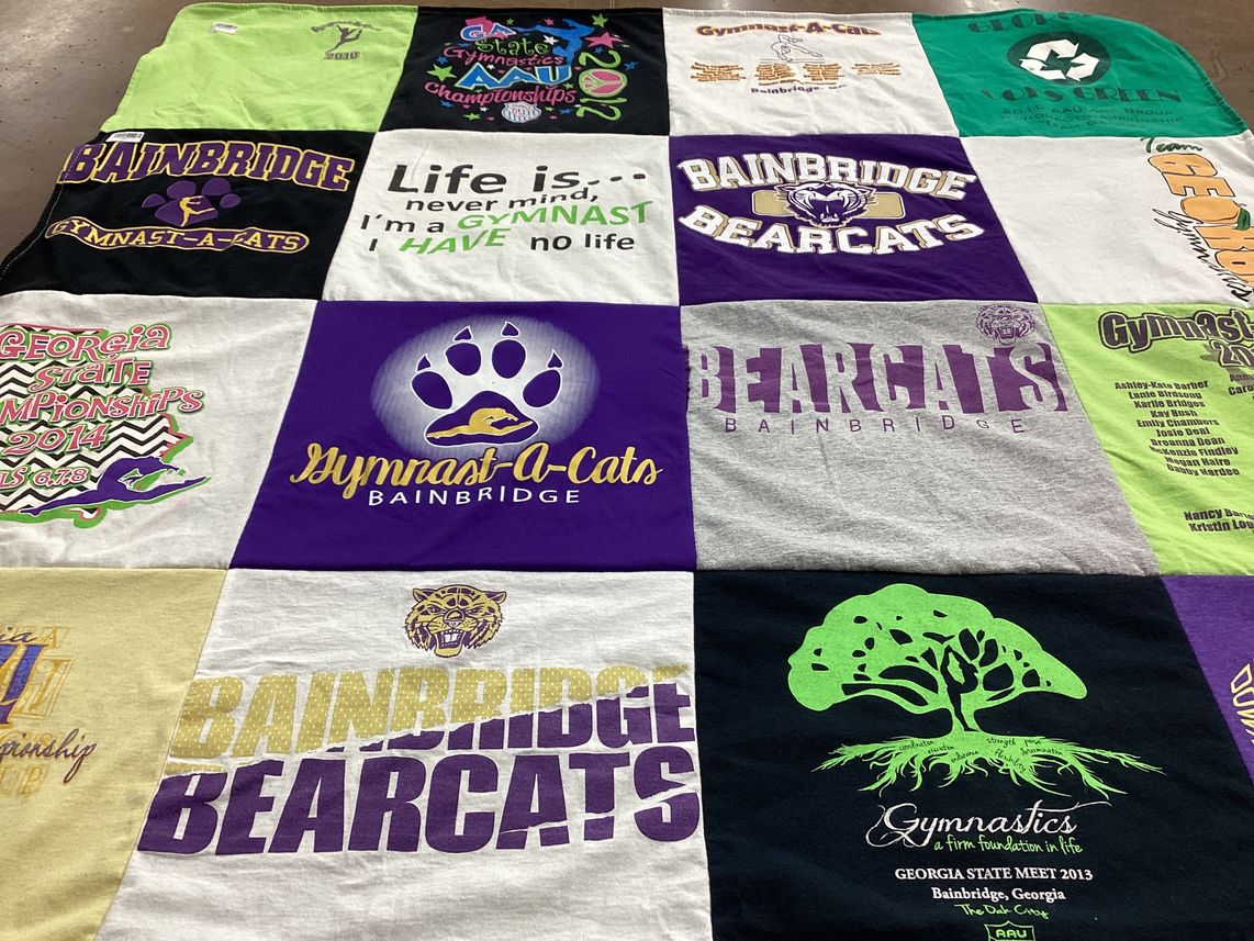 T-shirt quilt featuring bainbridge bearcats by Belinda from GA