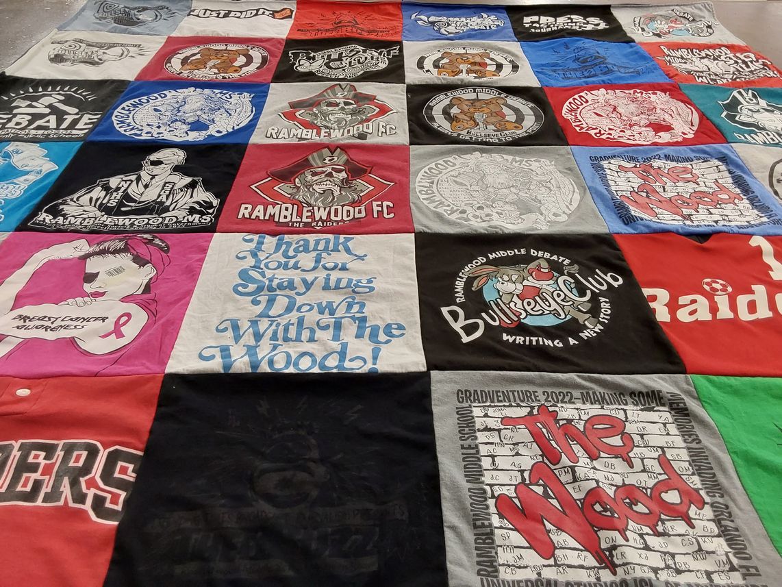 T-shirt quilt featuring ramblewood fc by Paul from FL