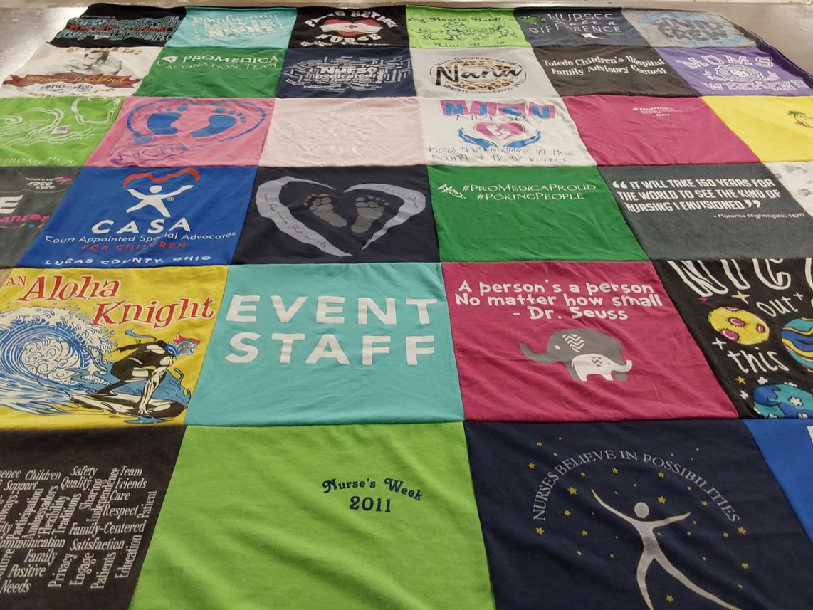 T-shirt quilt from northern michigan university by Linda from OH