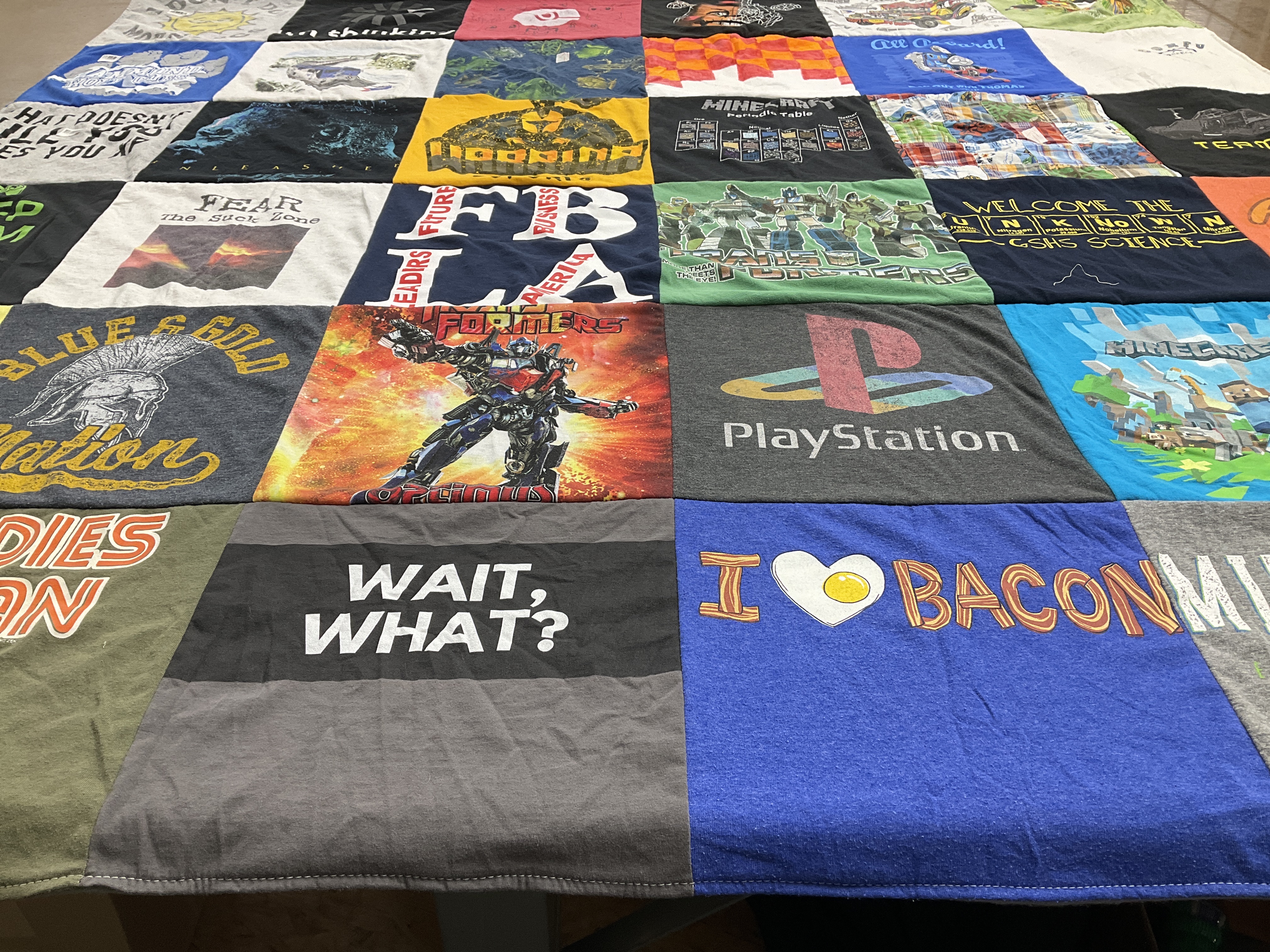 T-shirt quilt from cshs by Carla from FL