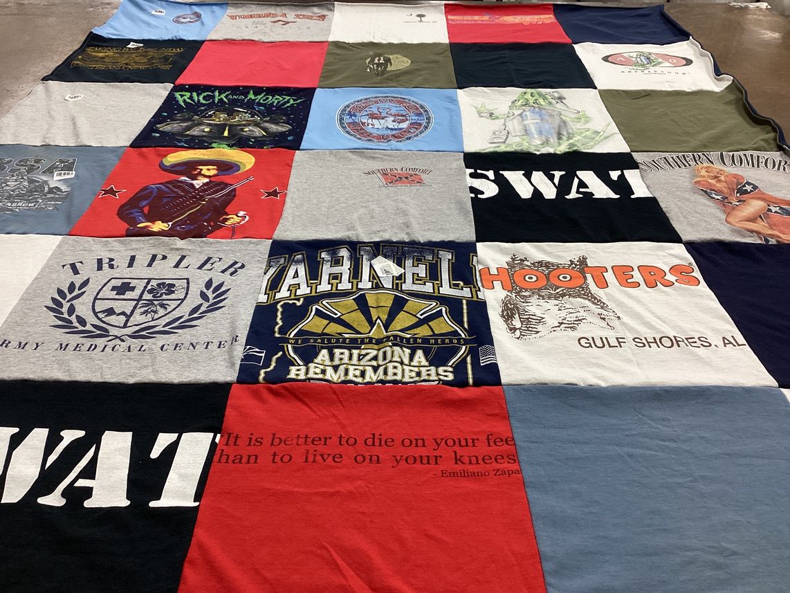T-shirt quilt from tripler army medical center by Robert from AZ