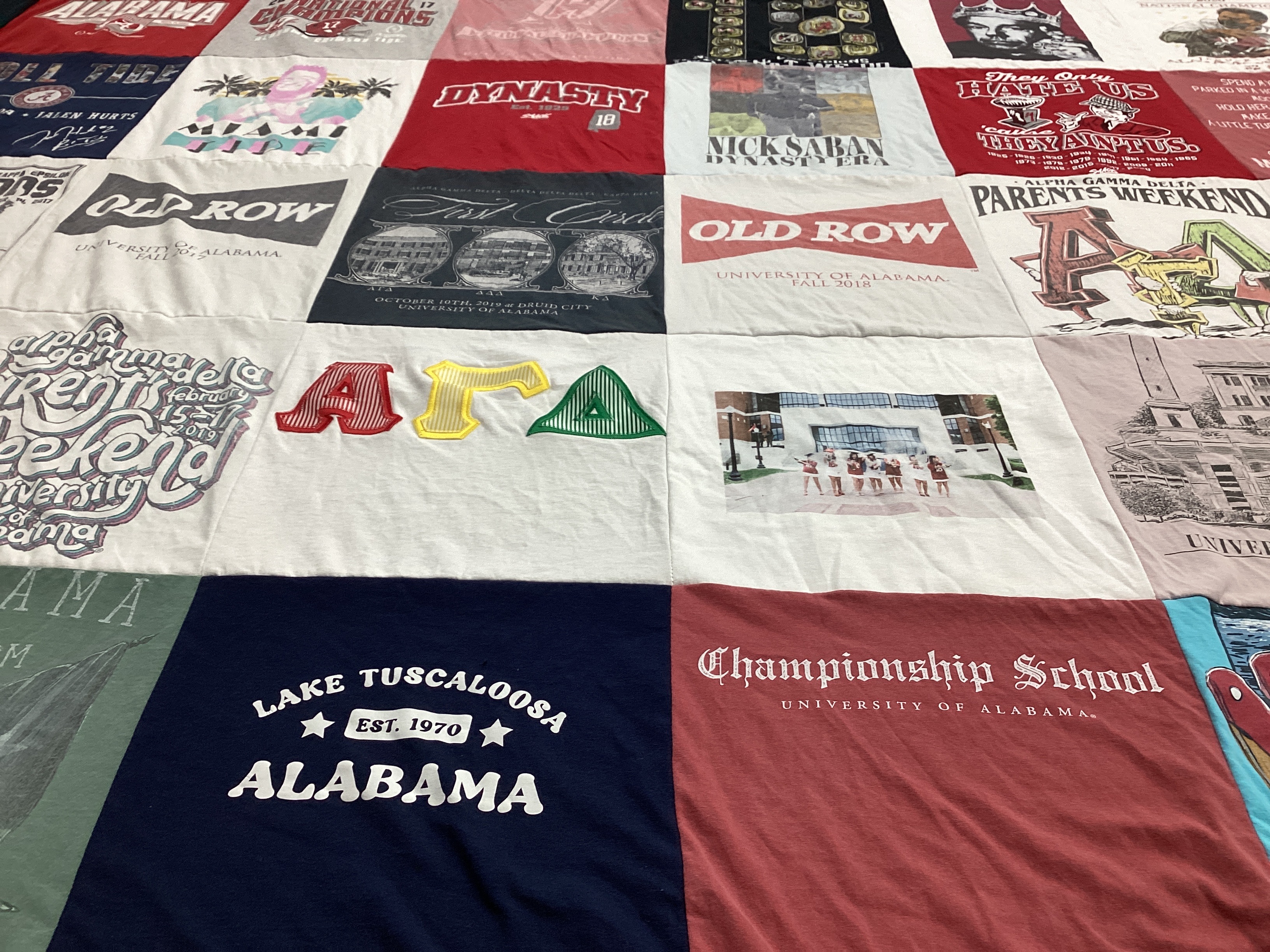 T-shirt quilt featuring university of alabama by Kathy from FL