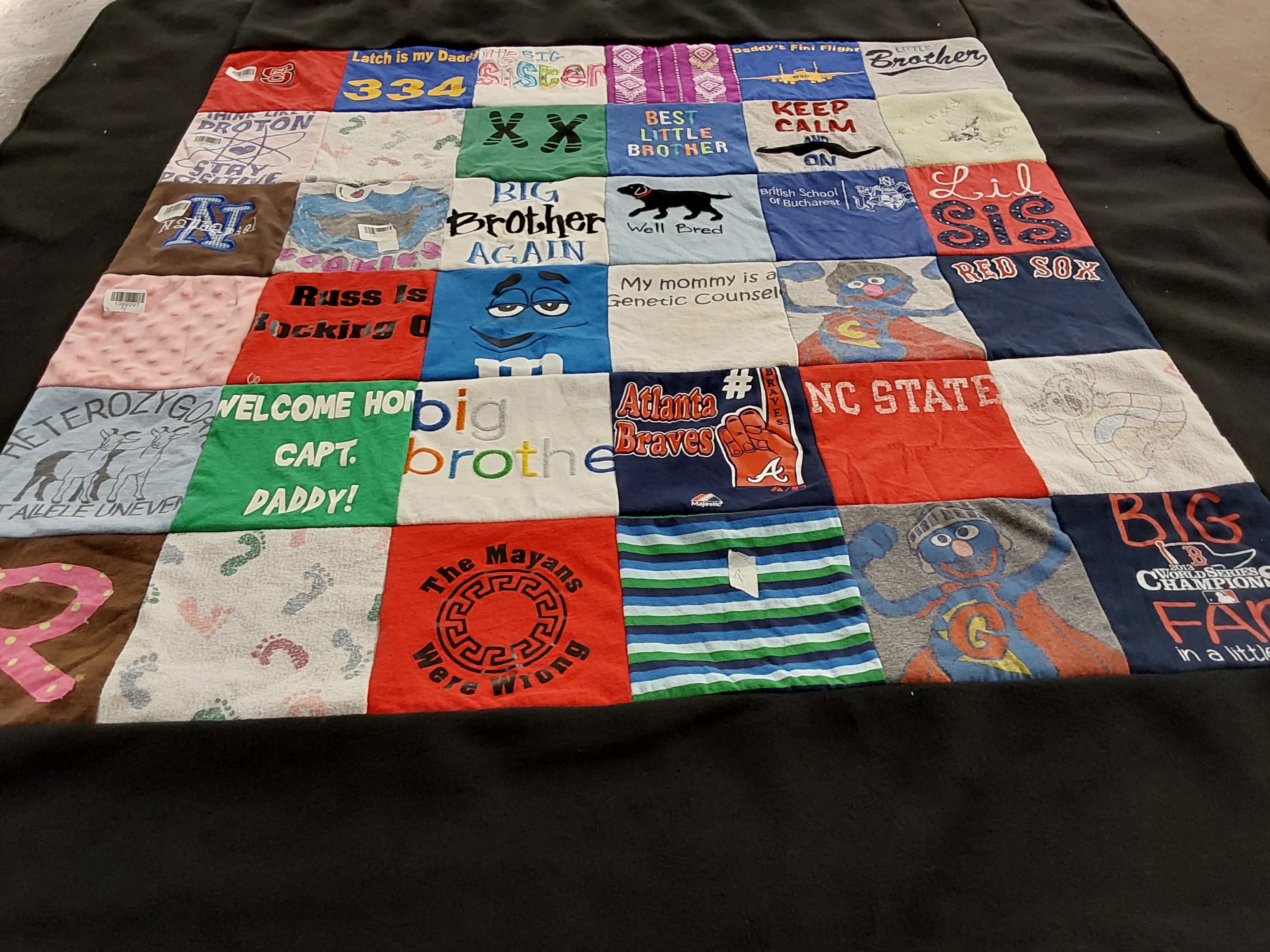 T-shirt quilt featuring atlanta braves by Stephanie from NC
