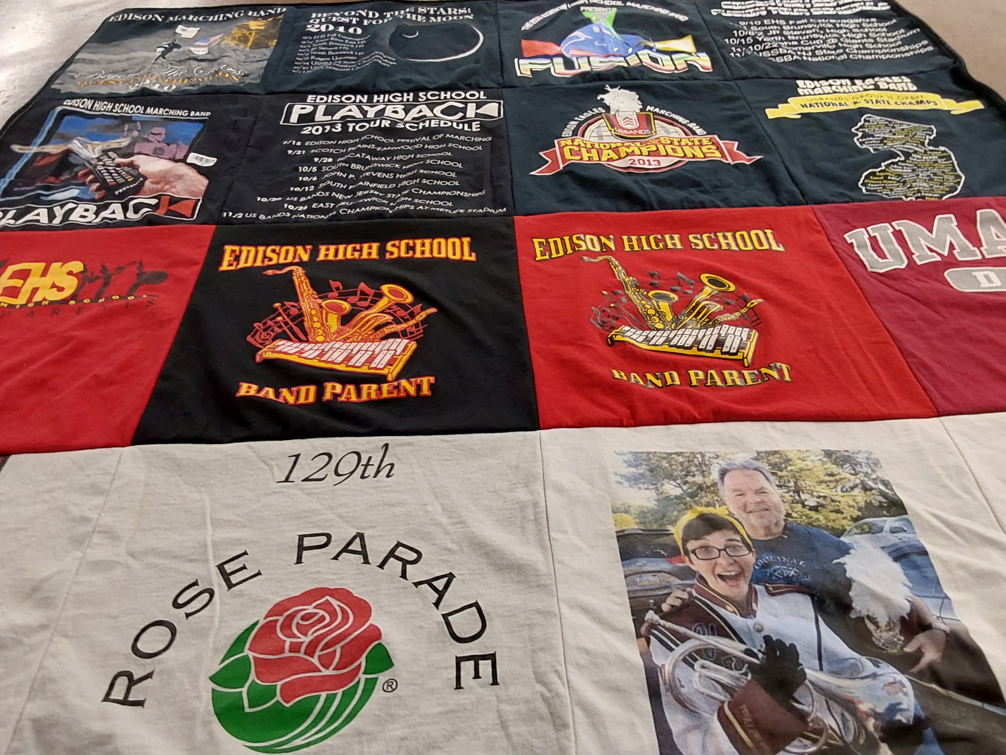 T-shirt quilt from edison high school by Brianne from NJ